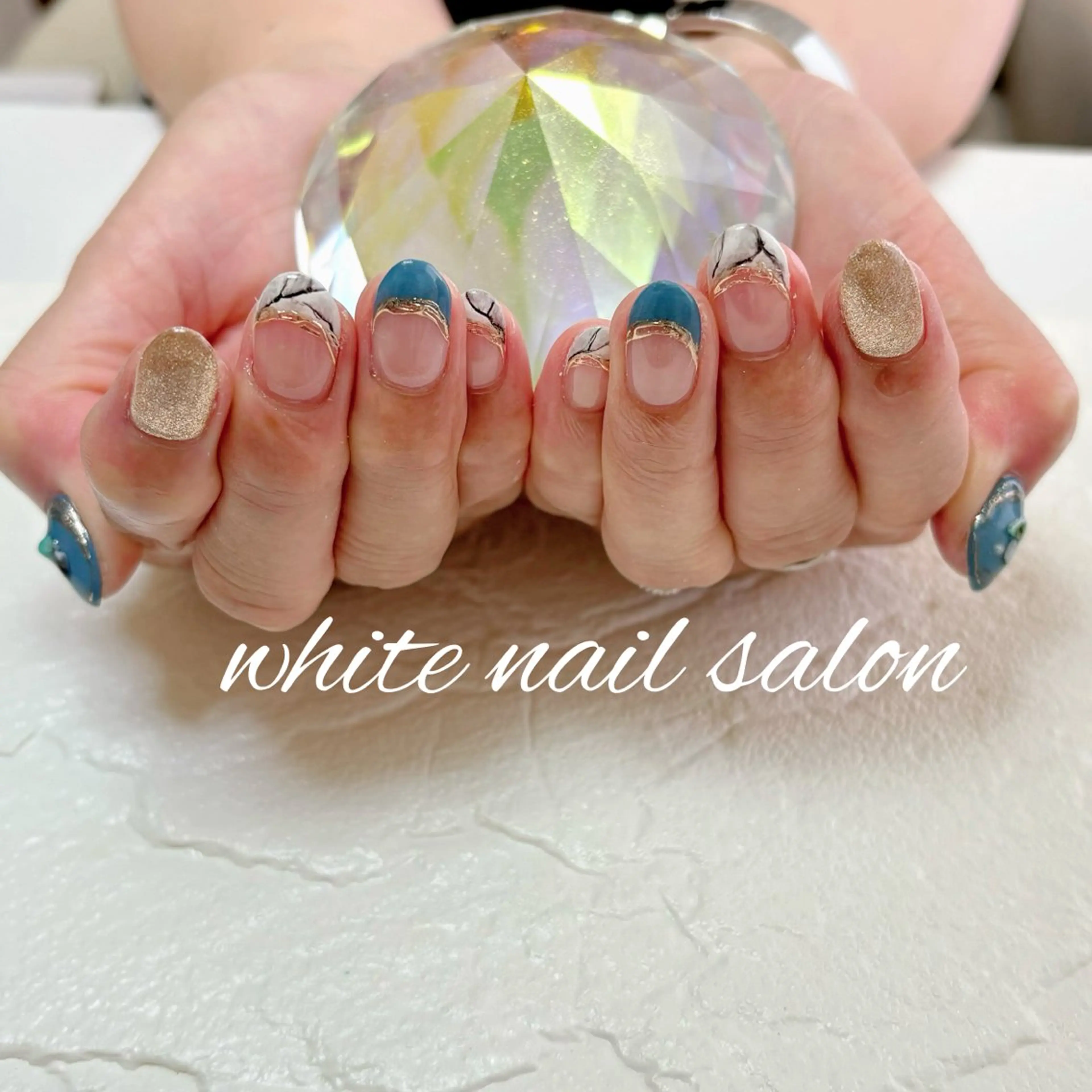 ネイル ホワイト ハンドネイル white nail salonのネイルデザイン