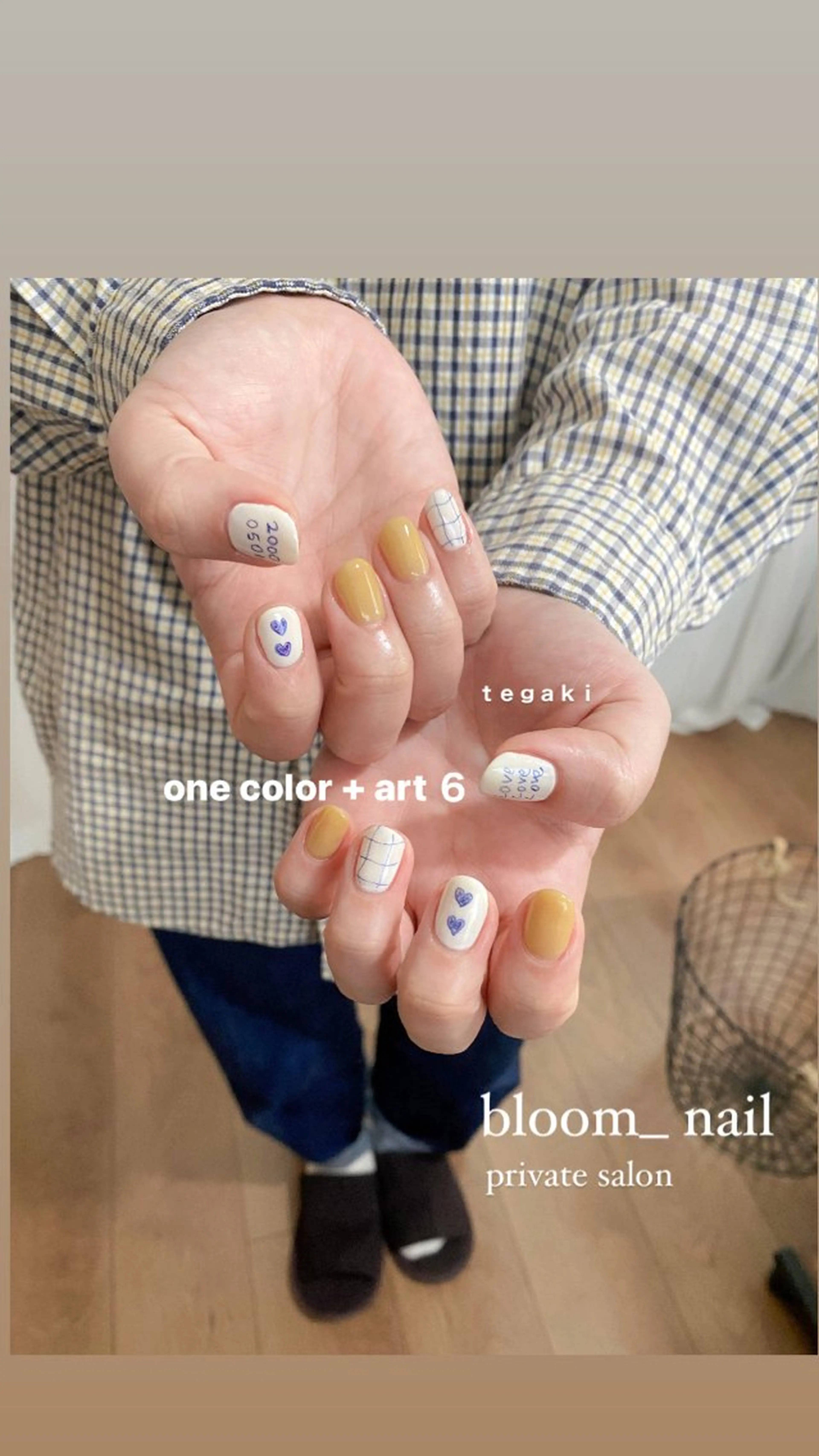 ネイル カジュアル ワンカラーネイル シンプルネイル 春ネイル bloom_ nailのネイルデザイン