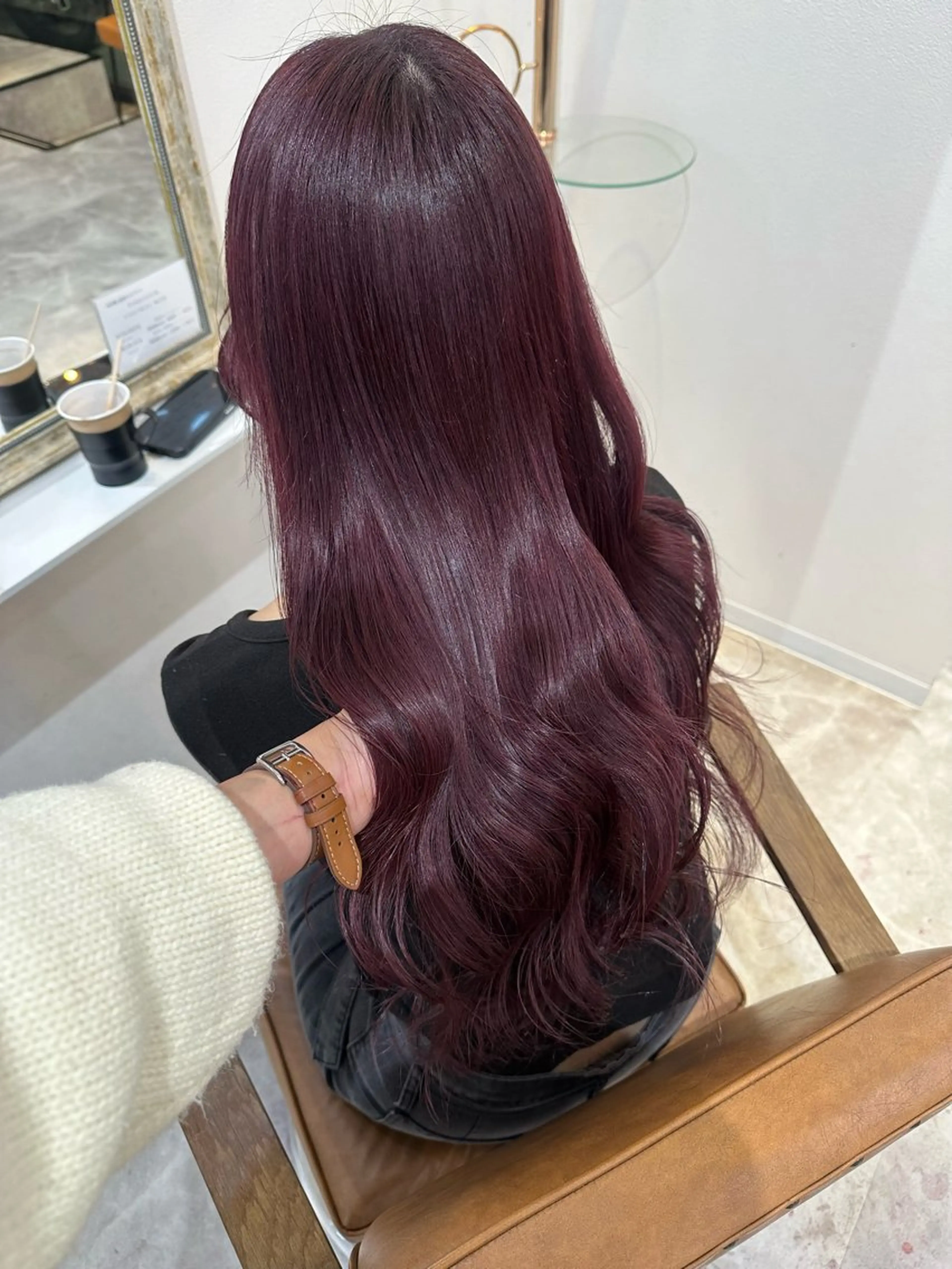 ロング カラー カット ヘアカラー Rinka/梅田/ 透け感カラー🤎のヘアスタイル