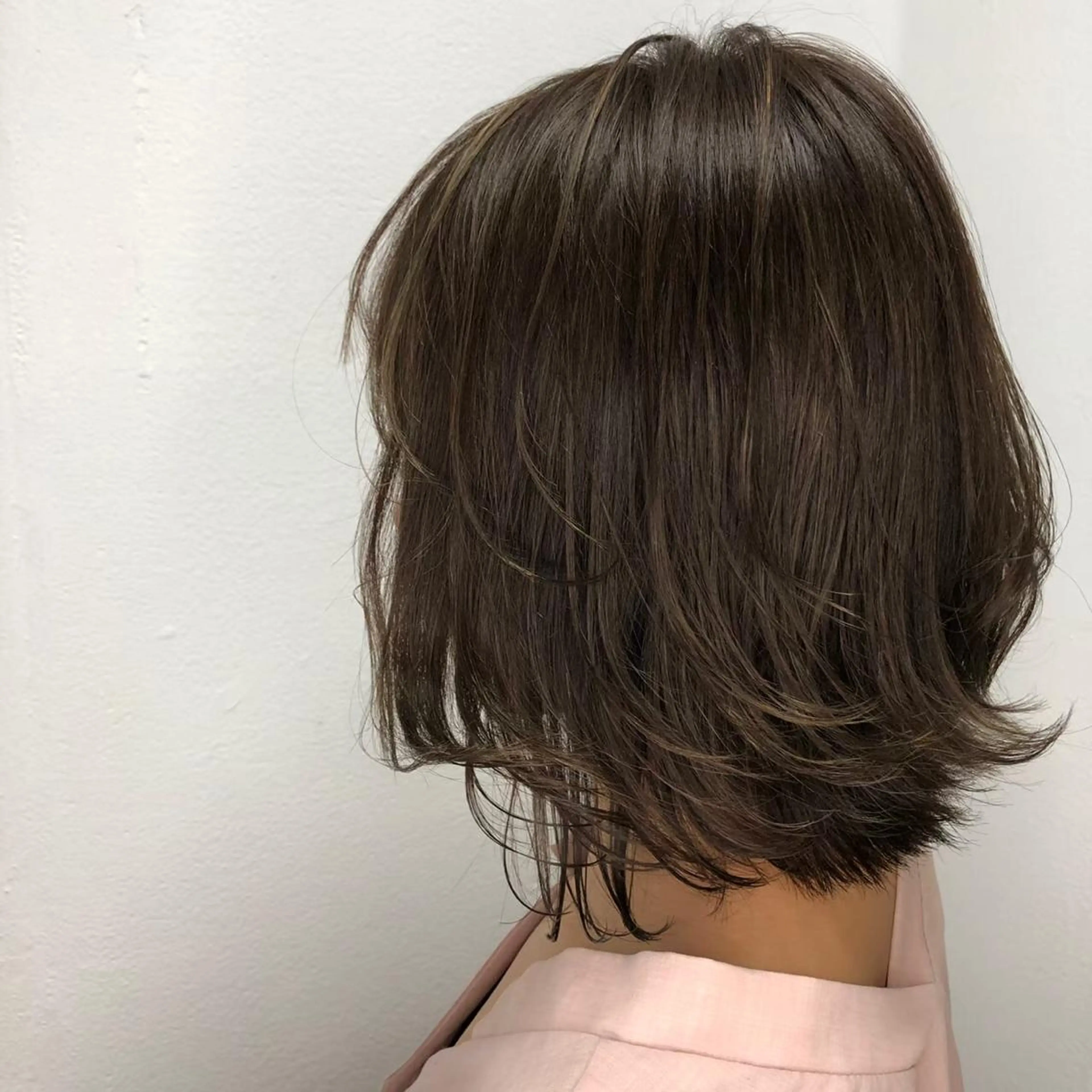 ミディアム カラー ブラウンカラー メンズ特化/パーマ/ 骨格矯正カット/真人のヘアスタイル