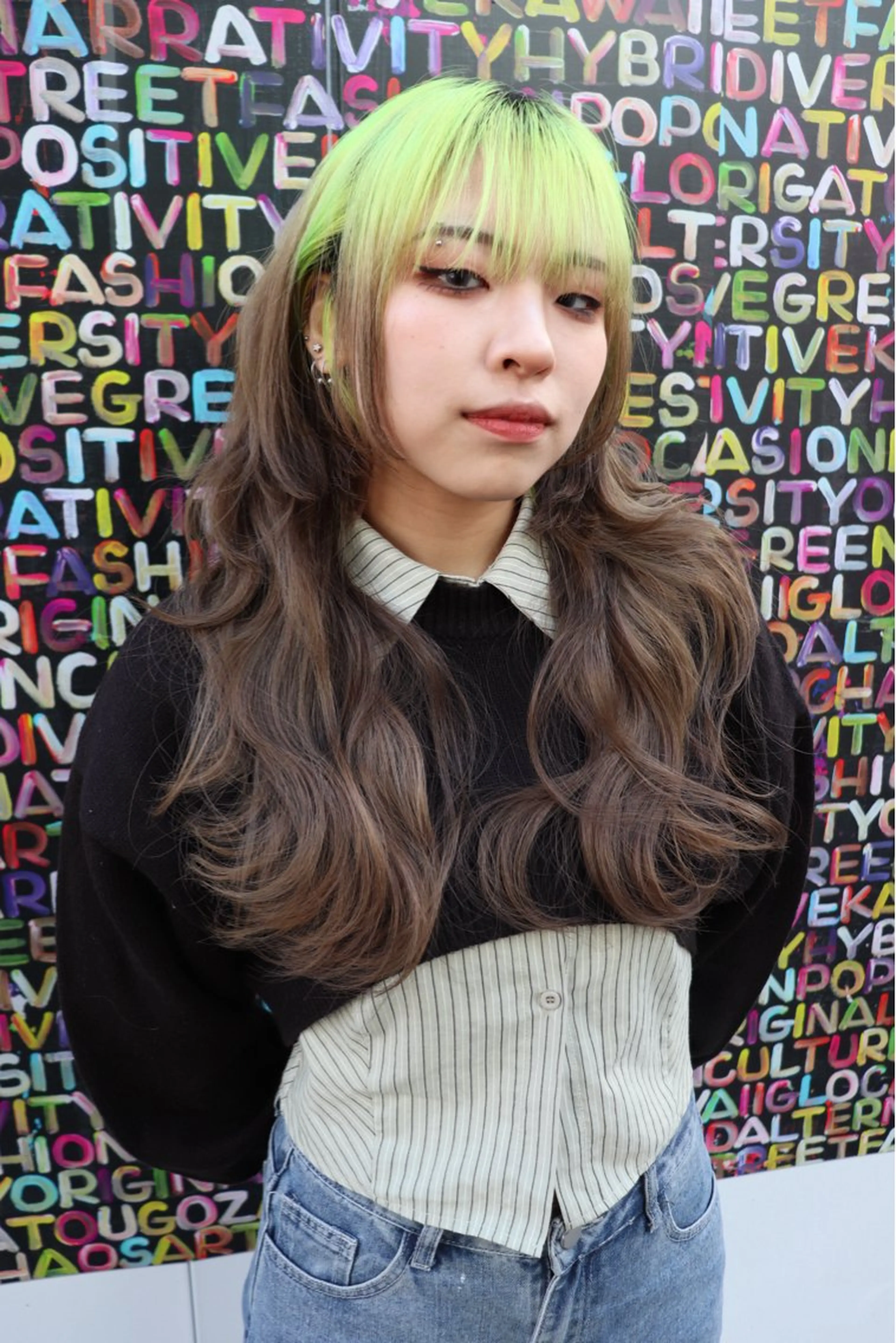 ロング カラー ヘアアレンジ ヘアカラー @kyoniyy KYONIのヘアスタイル