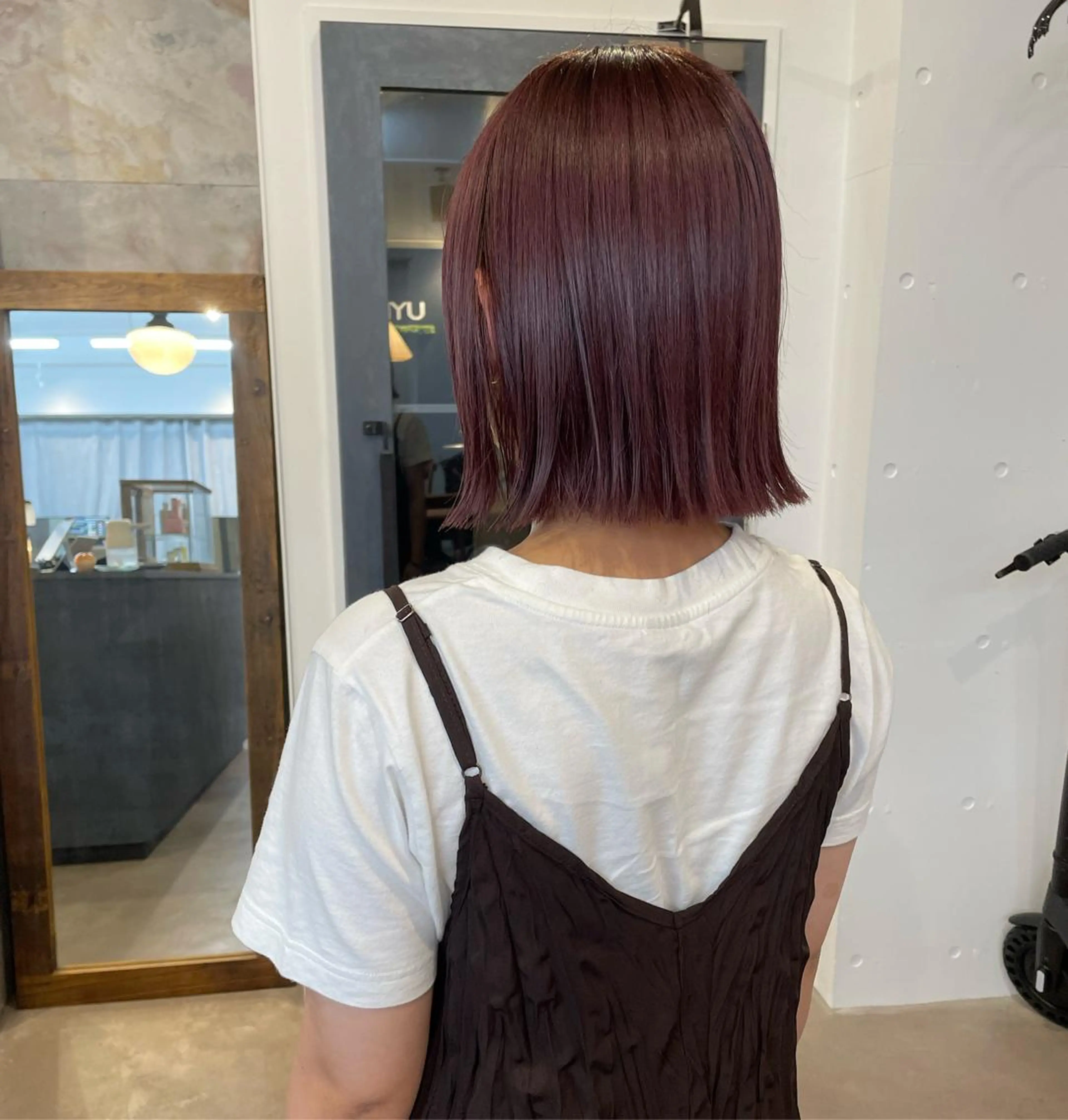 ミディアム カラー 原 菜帆のヘアスタイル