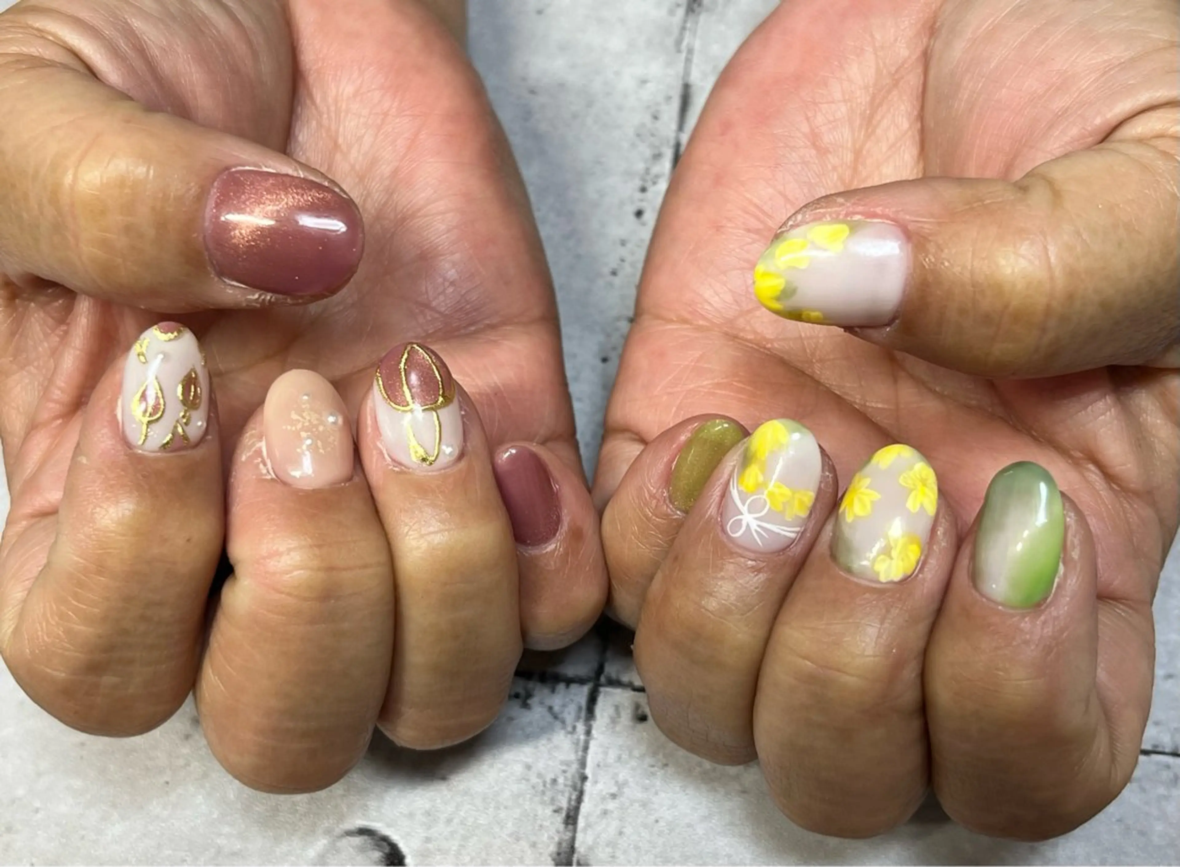 ネイル ハンドネイル まり りぃ〜んのネイルデザイン