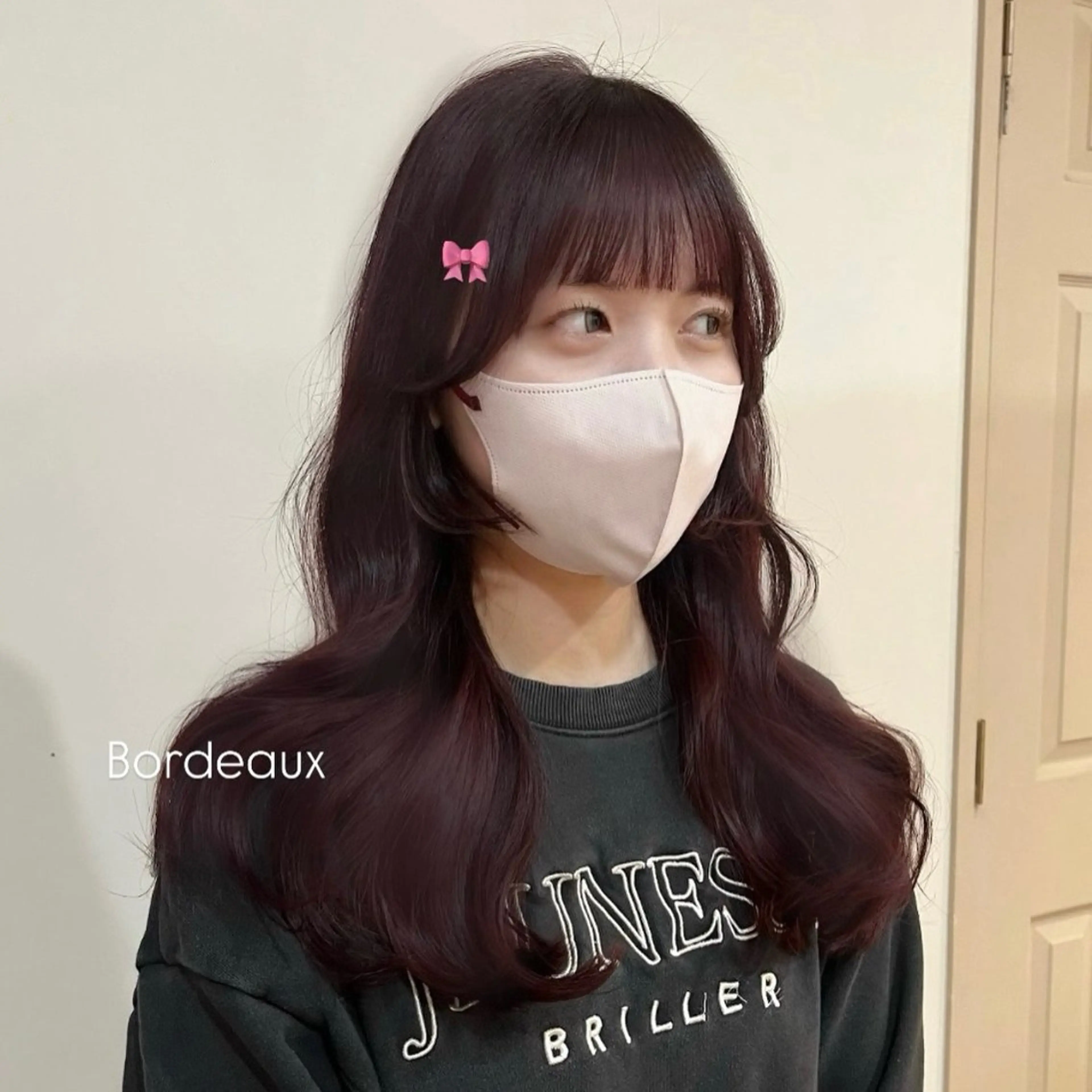 セミロング カラー ボルドーカラー ヘアカラー トリートメント alku 中目黒所属・ai🎀中目黒美容室 /暖色×ガーリーのヘアスタイル