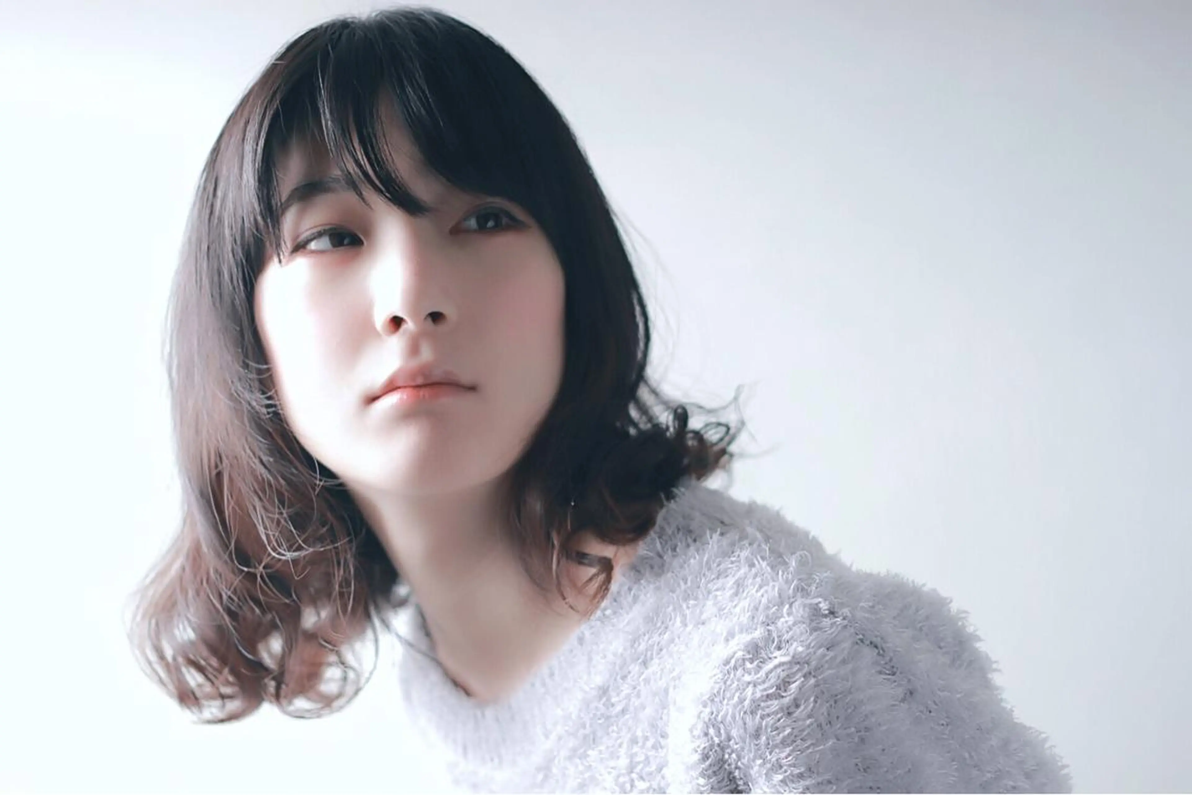 ミディアム セミロング パーマ ミディアムパーマ セミロングパーマ ニュアンスパーマ 川間 将彦のヘアスタイル