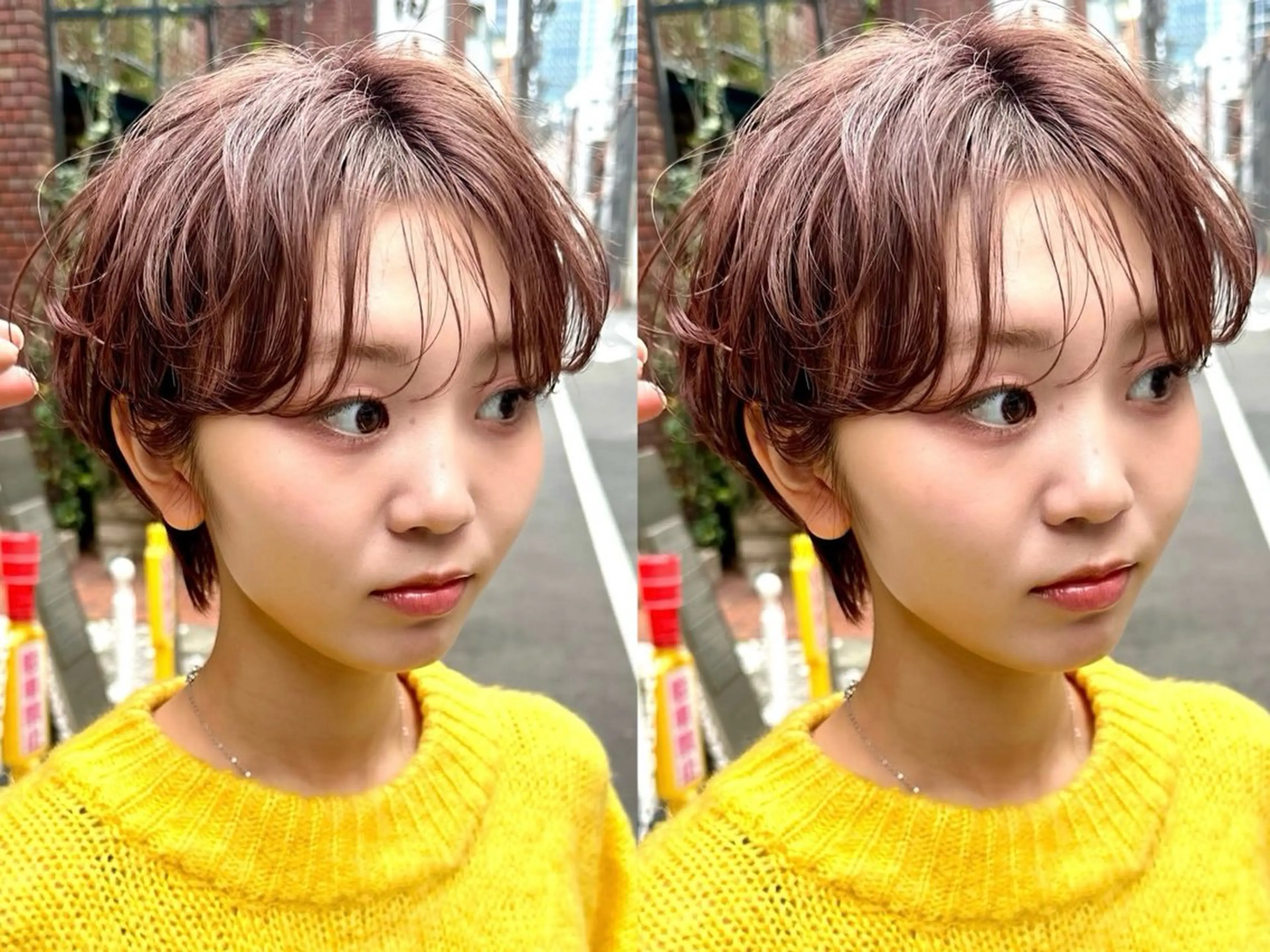 ショート カット ヘアカラー 骨格診断で絶対可愛い ✨丸みショート✨凌弥のヘアスタイル