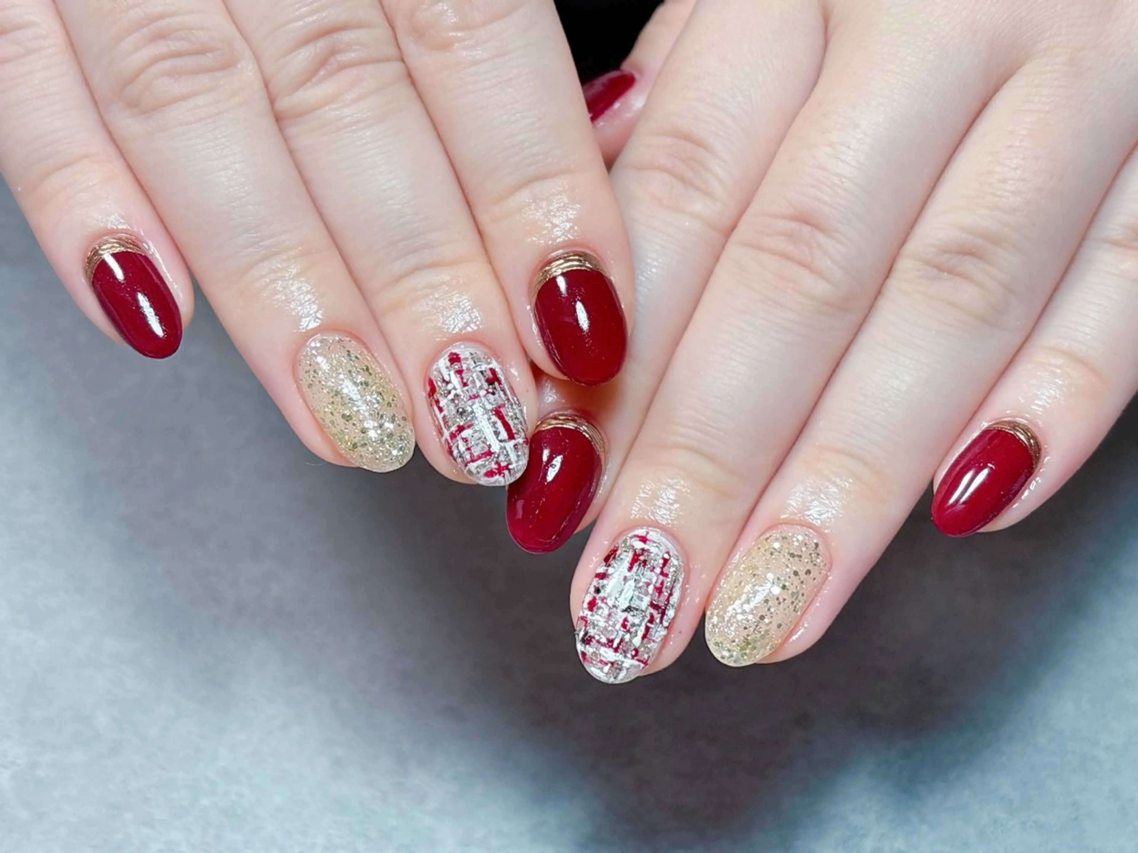 ネイル アートネイル ジェルネイル マグネットネイル パラジェル リボン ハンドネイル ハンドケア ゆ か_Nails💫のネイルデザイン