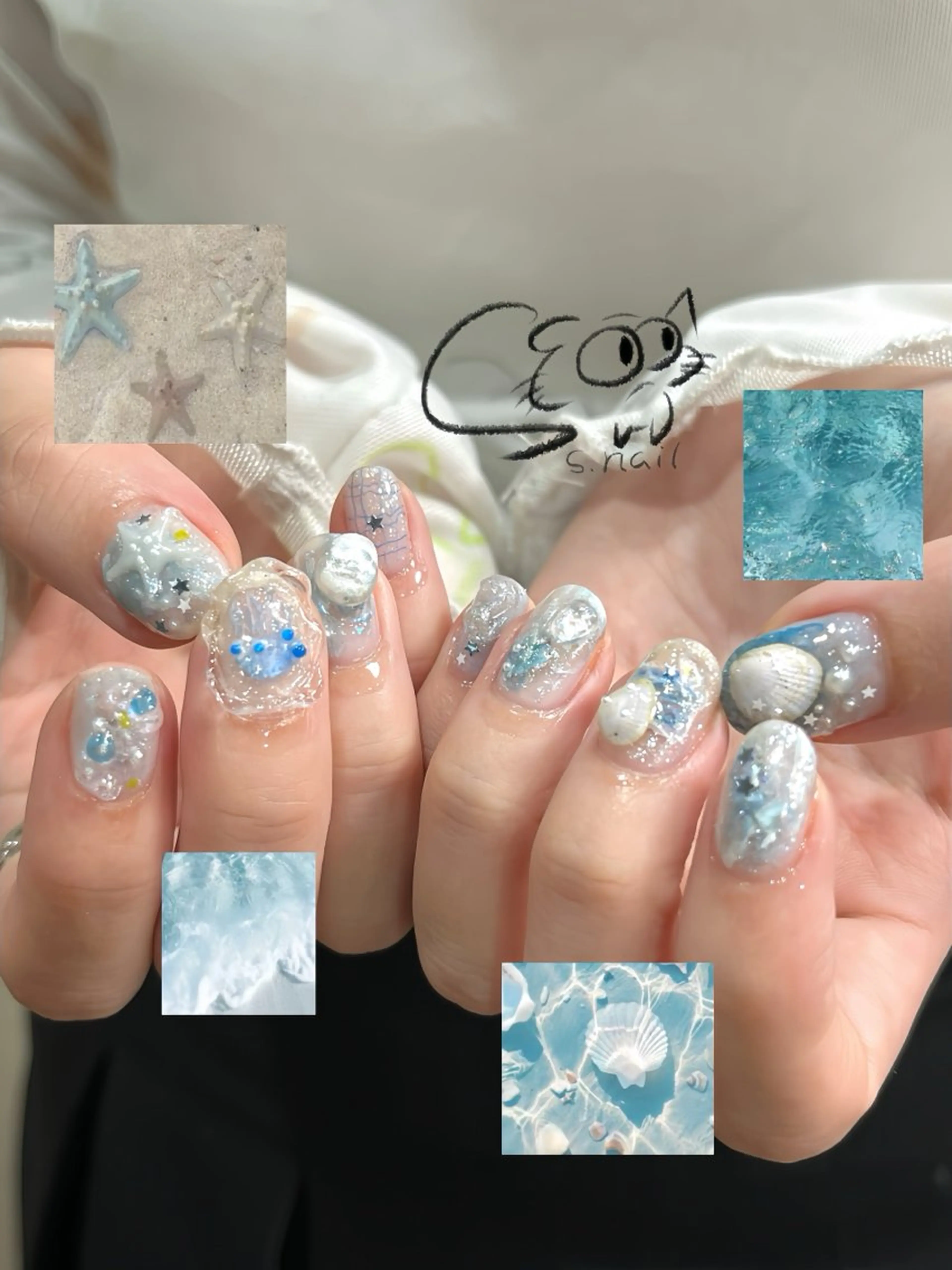 ネイル チークネイル フレンチネイル グラデーション マグネットネイル ワンカラーネイル S.nail所属・S.nail _のネイルデザイン