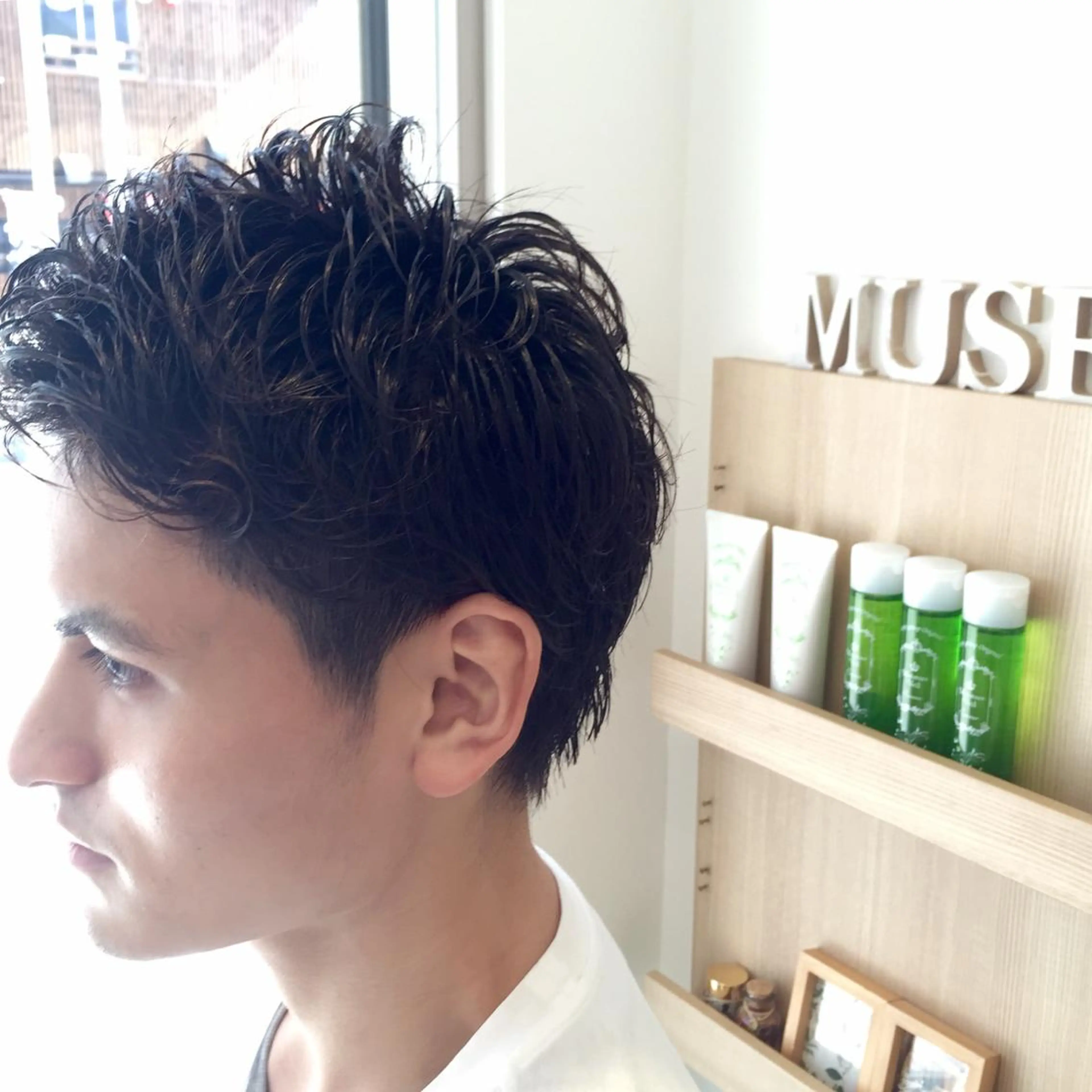 ショート パーマ メンズ メンズパーマ スズキ シオリのヘアスタイル