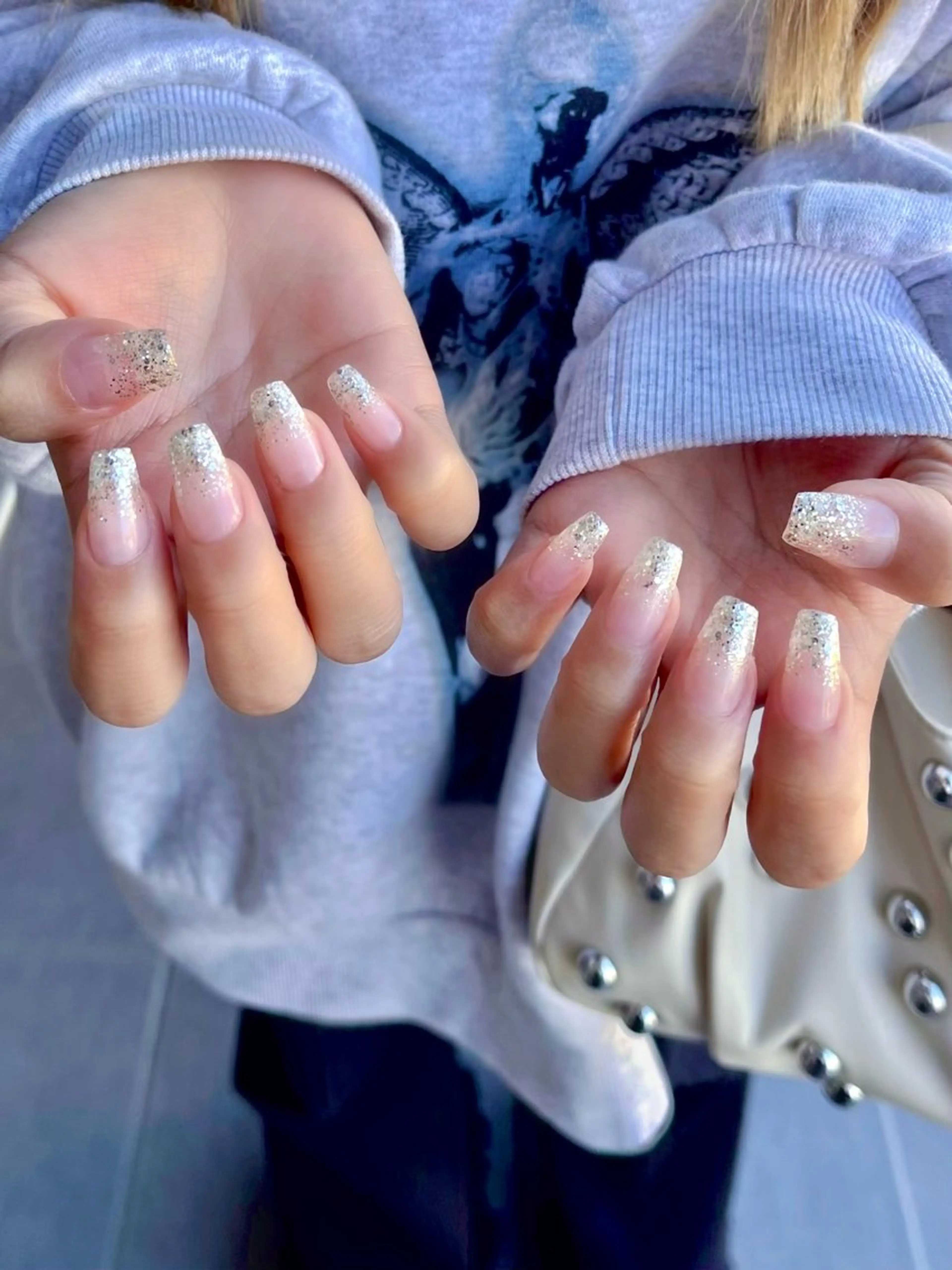 ネイル フットネイル キラキラネイル マグネットネイル ワンカラーネイル スカルプネイル nine.🦋 YUKOのネイルデザイン