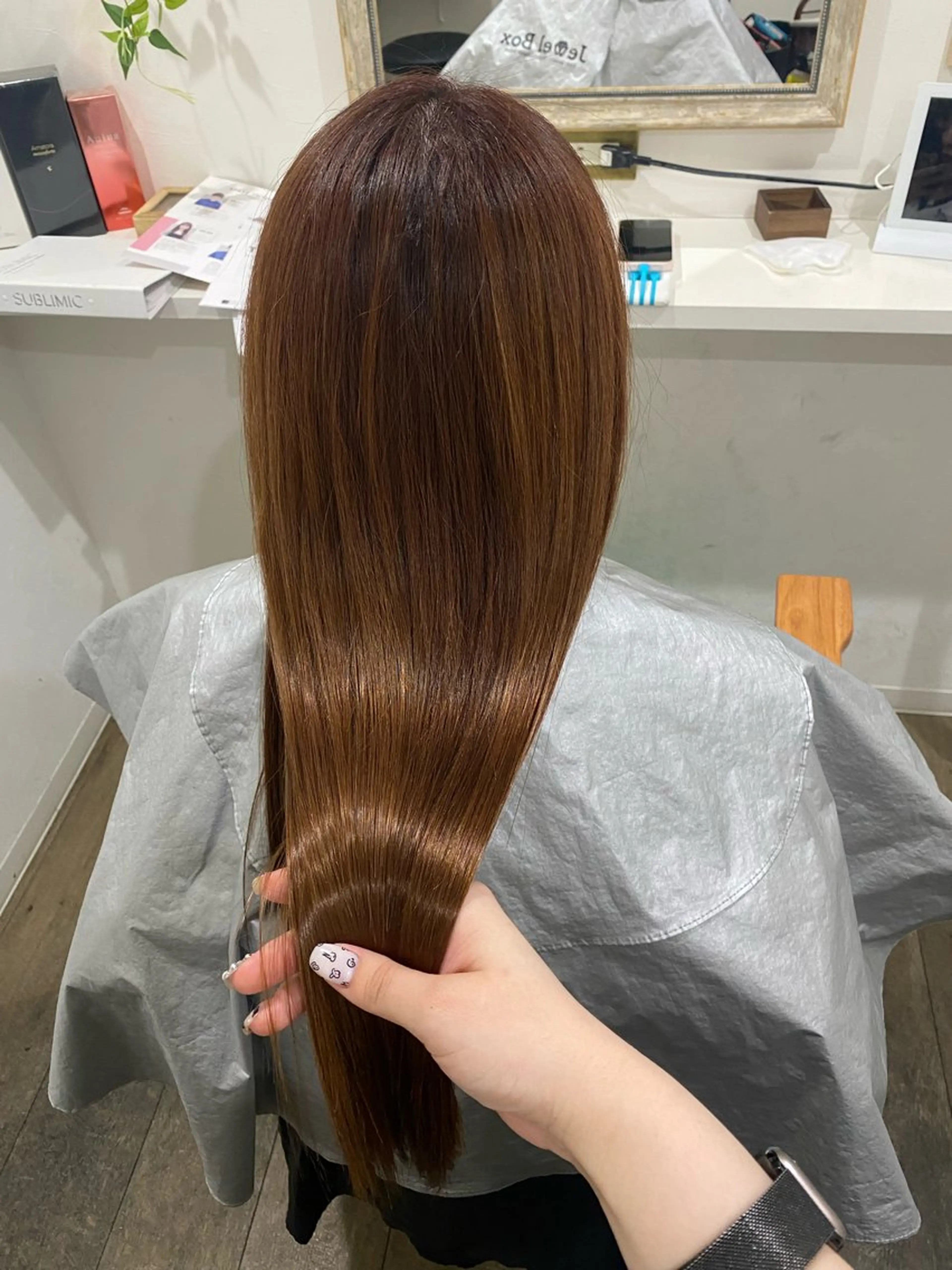 ロング カット 縮毛矯正 Jewel  Box東梅田所属・髪質改善サロン 梅田/ヨナミネのヘアスタイル