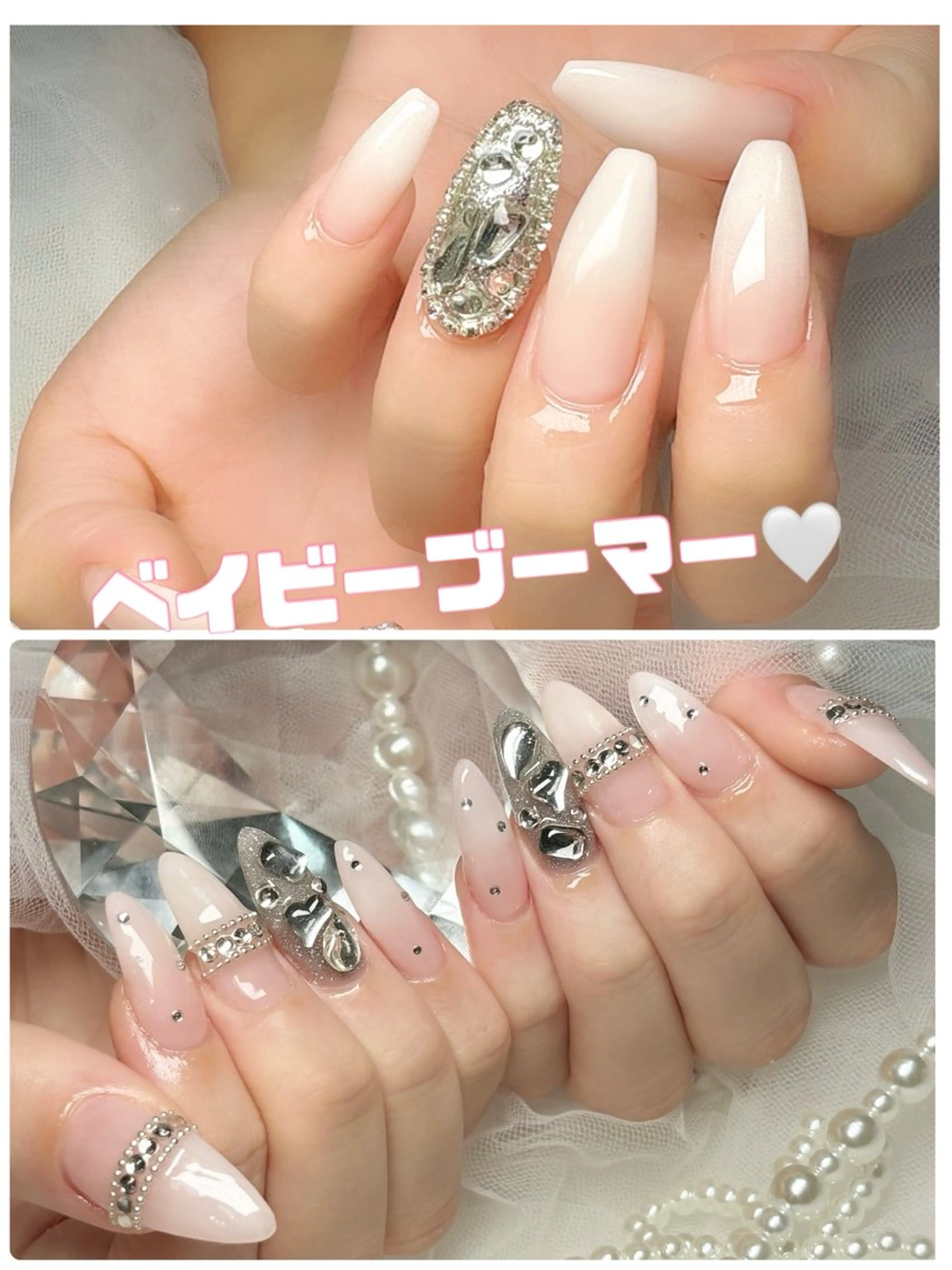 ネイル キラキラネイル シンプルネイル ハンドネイル AKARI nail💅のネイルデザイン