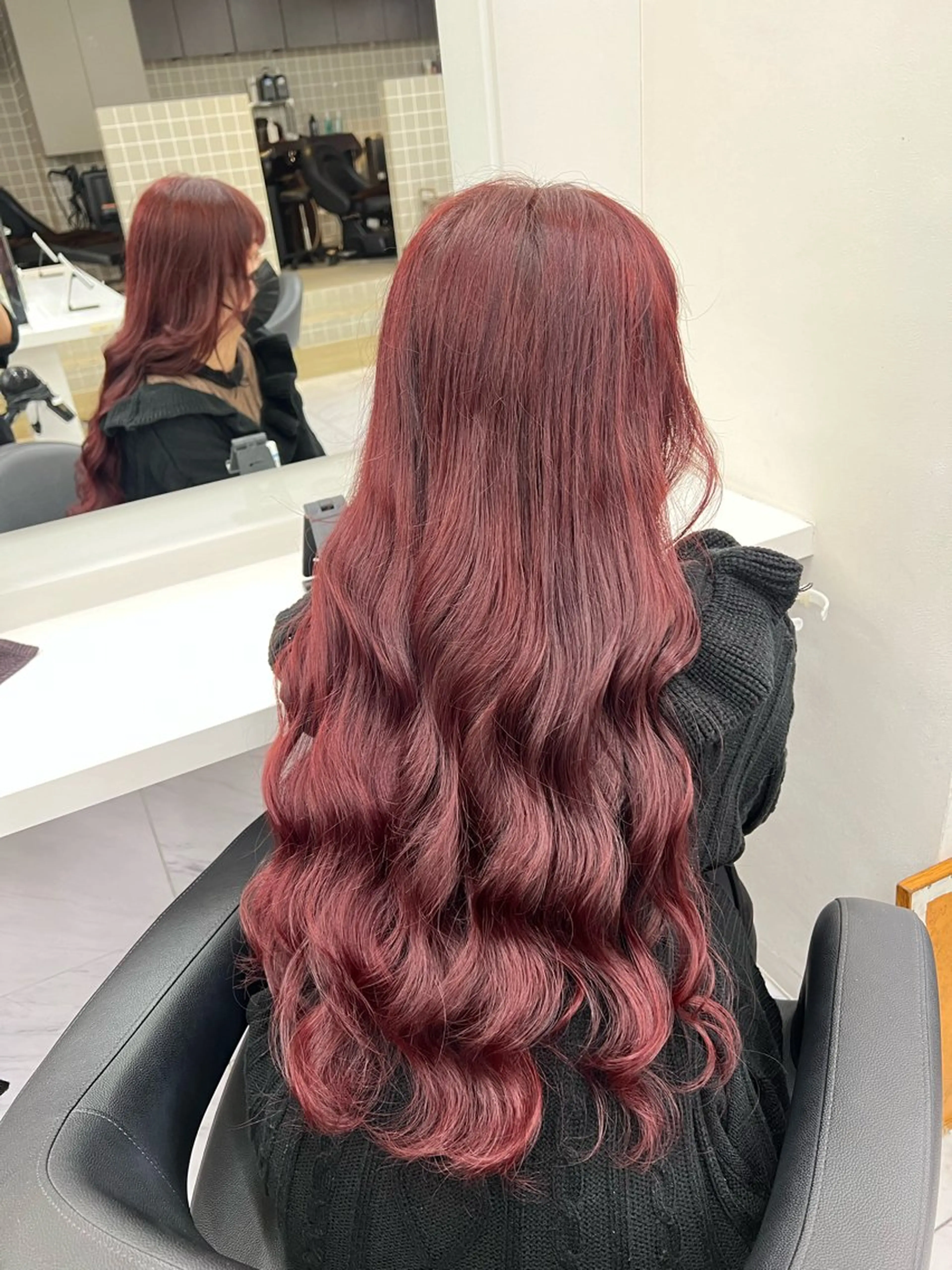 ロング カラー ヘアカラー 韓国レイヤーカット /REIのヘアスタイル