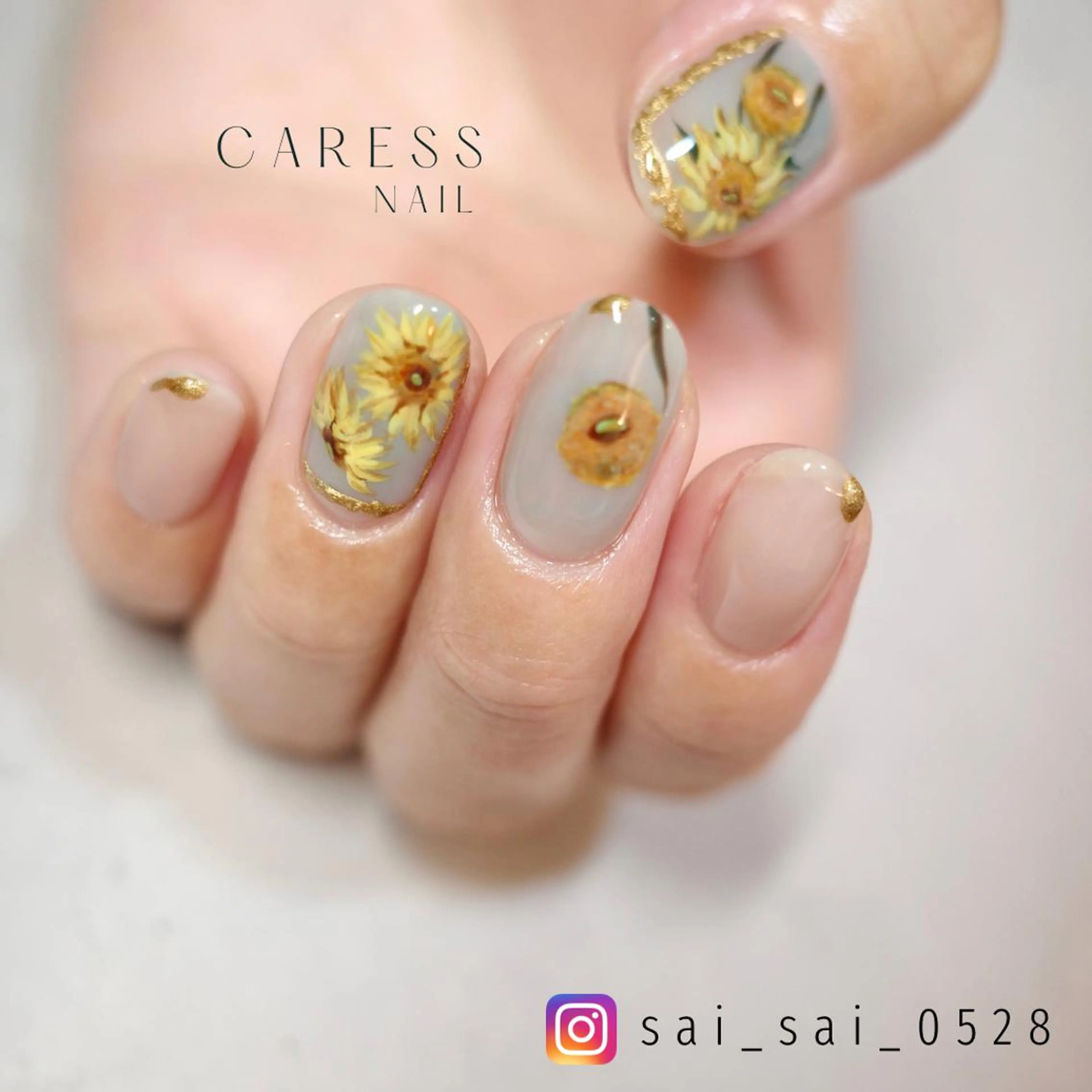 ネイル ハンドネイル caress  nail カレスネイル　代々木上原所属・カレスネイル さいのネイルデザイン