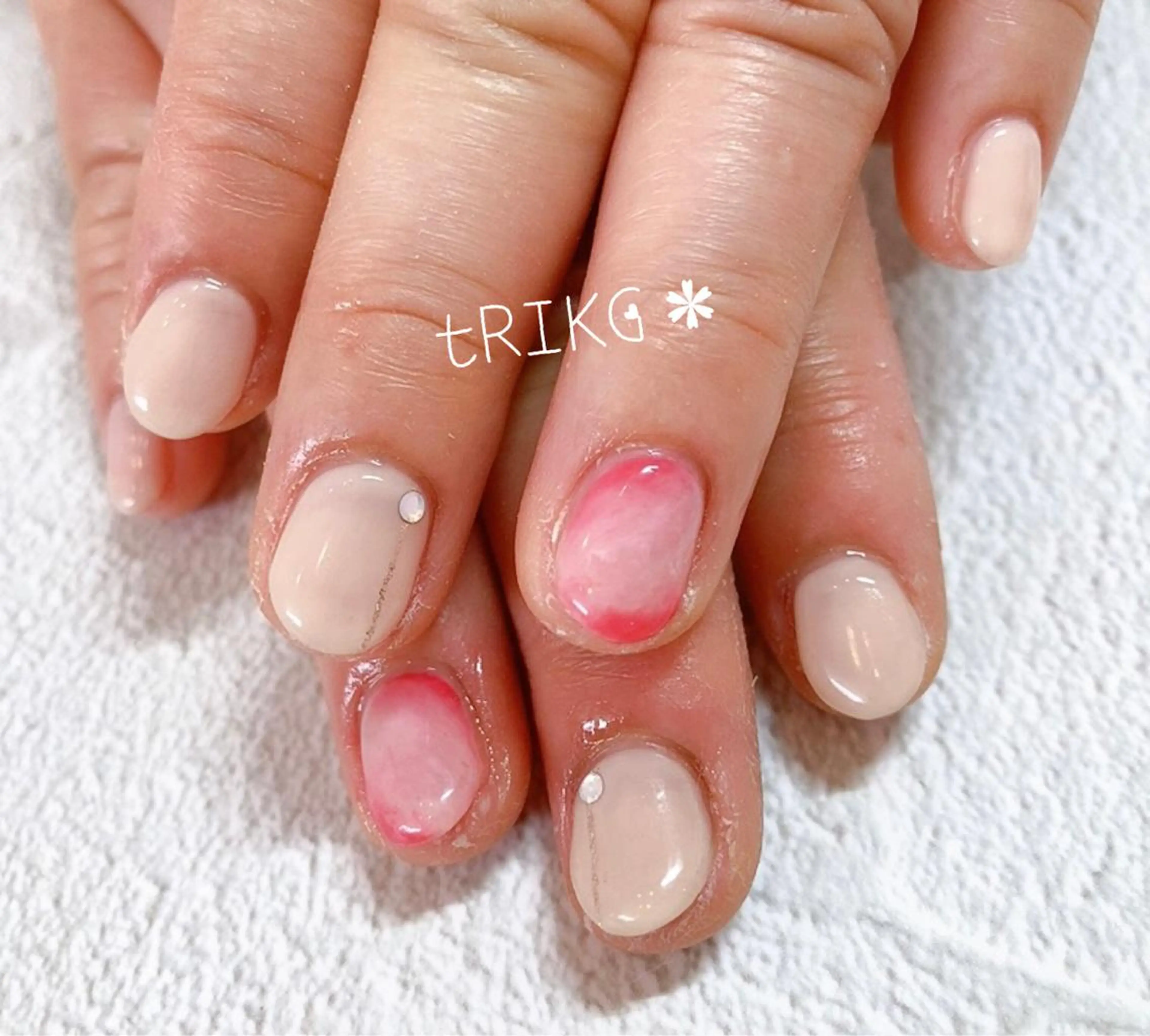 ネイル ハンドネイル tRING＊ しいの木台のネイルデザイン