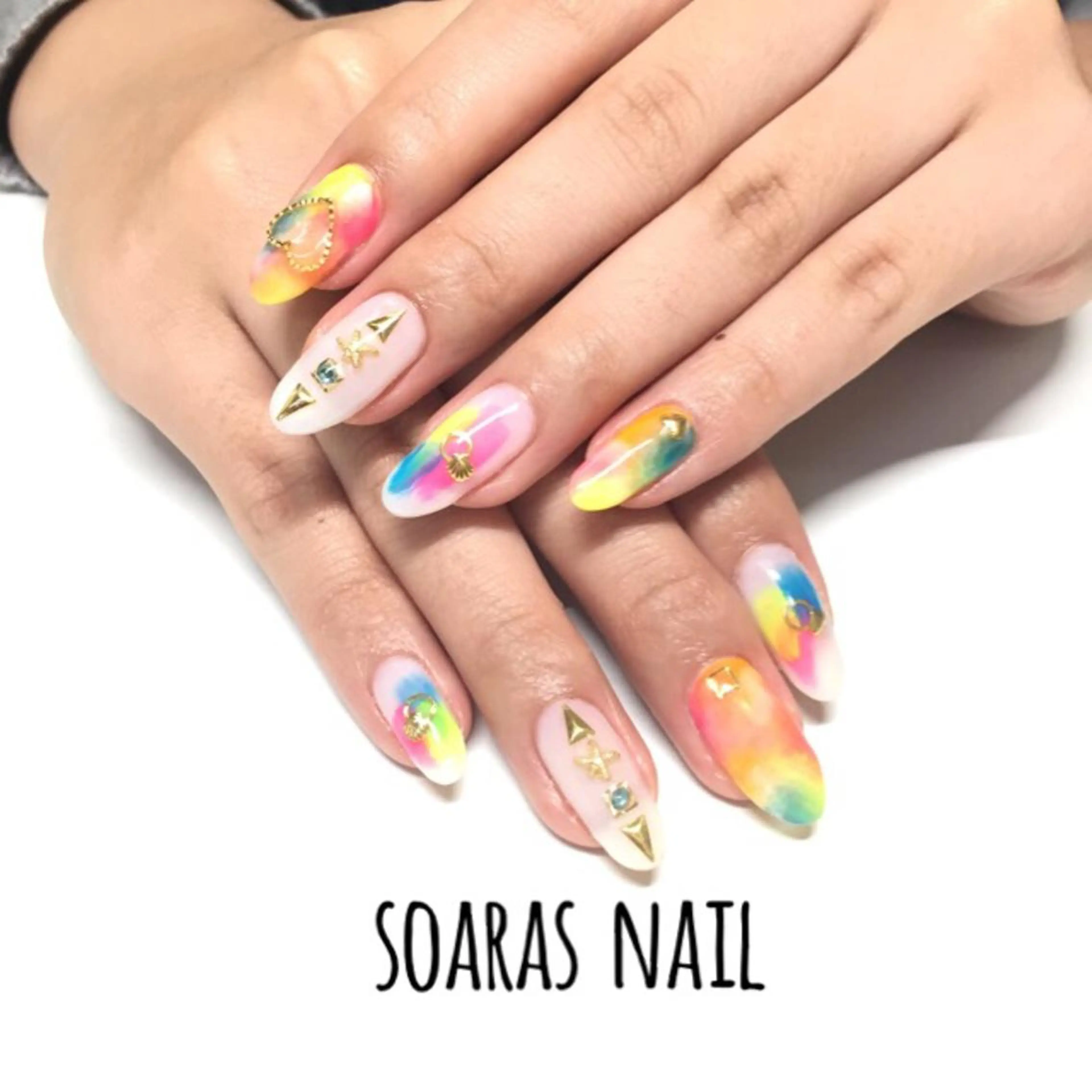 ネイル 長さ出し soaras nailのネイルデザイン