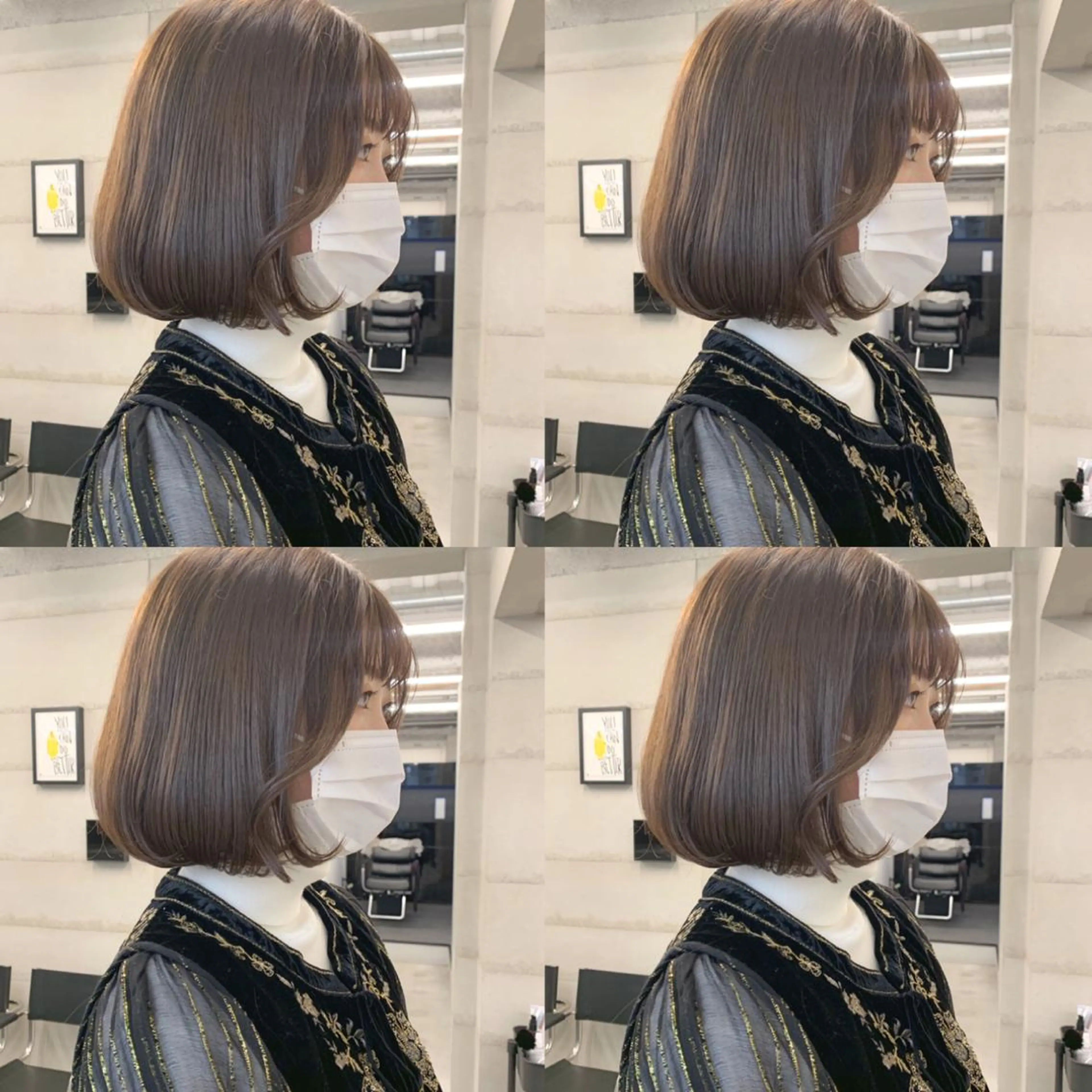 ショート カラー 透明感/オリーブ/ グレージュ/YUKAのヘアスタイル