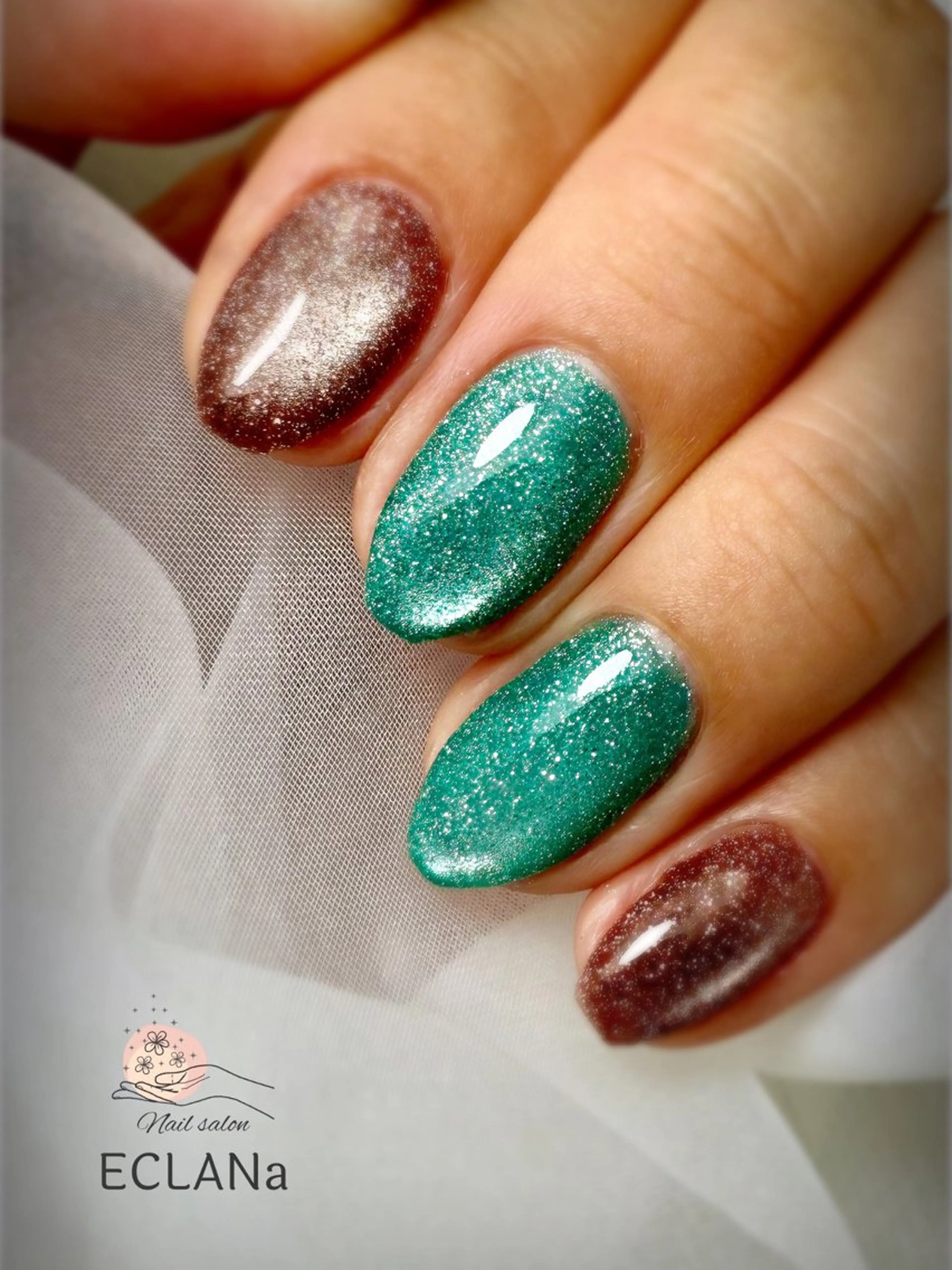 ネイル フラッシュネイル フラッシュマグ Nail salon ECLANaのネイルデザイン