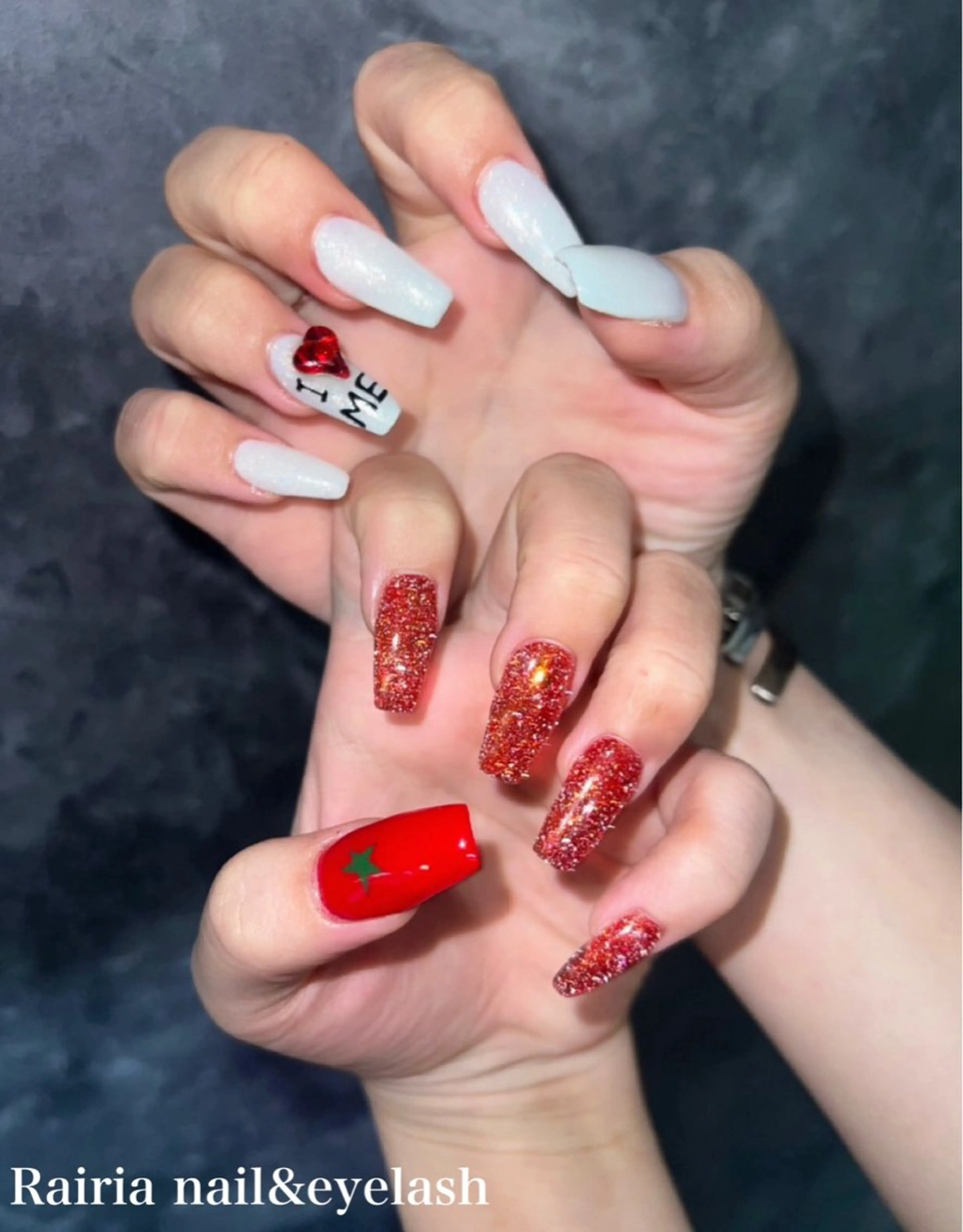 ネイル フラッシュネイル Rairia   nail所属・屋敷 理奈のネイルデザイン