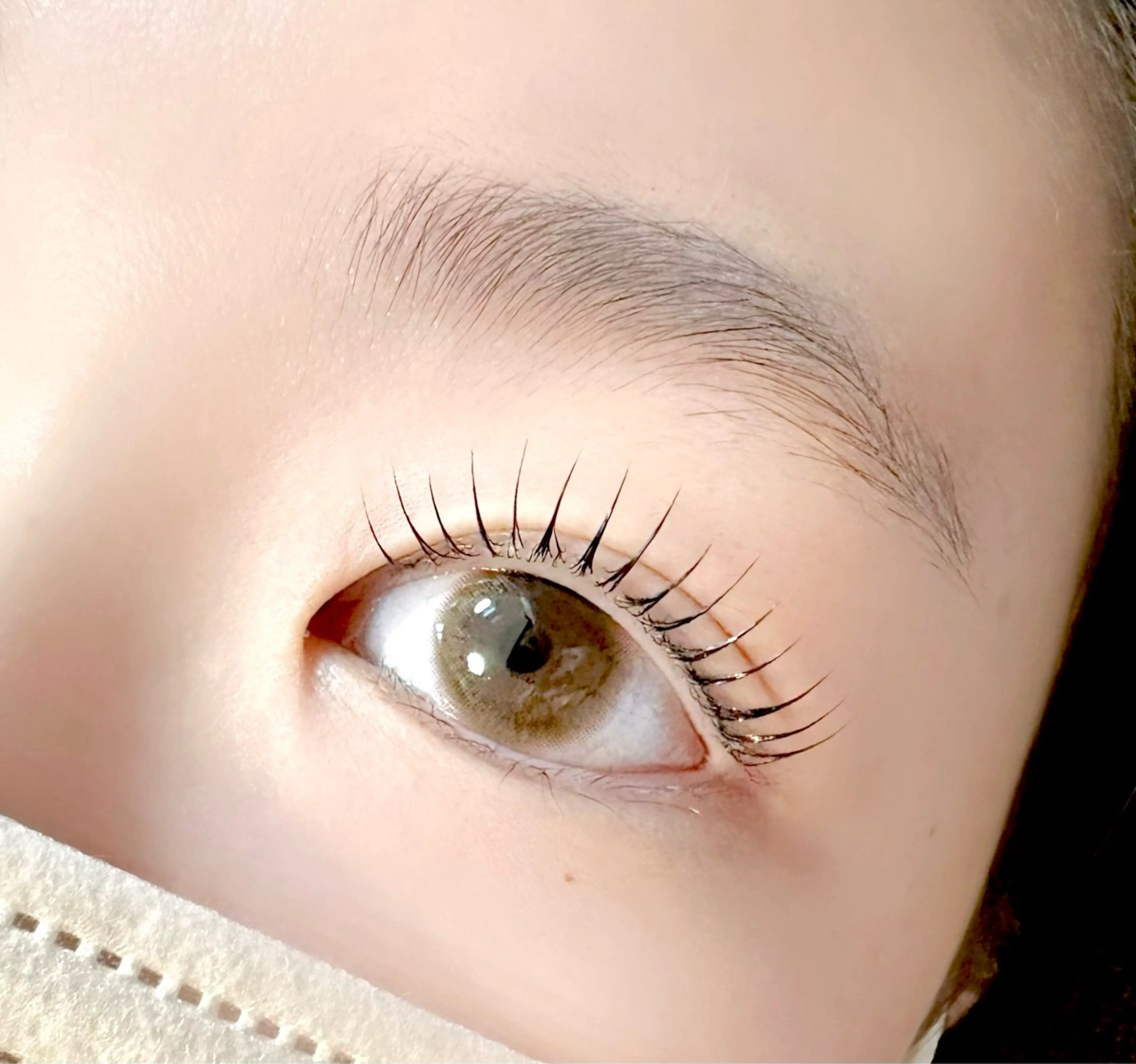 🌻ギュン上げ希望　長さ最大限まつ毛パーマ🌻　ストレートデザイン二重さん向きですの写真