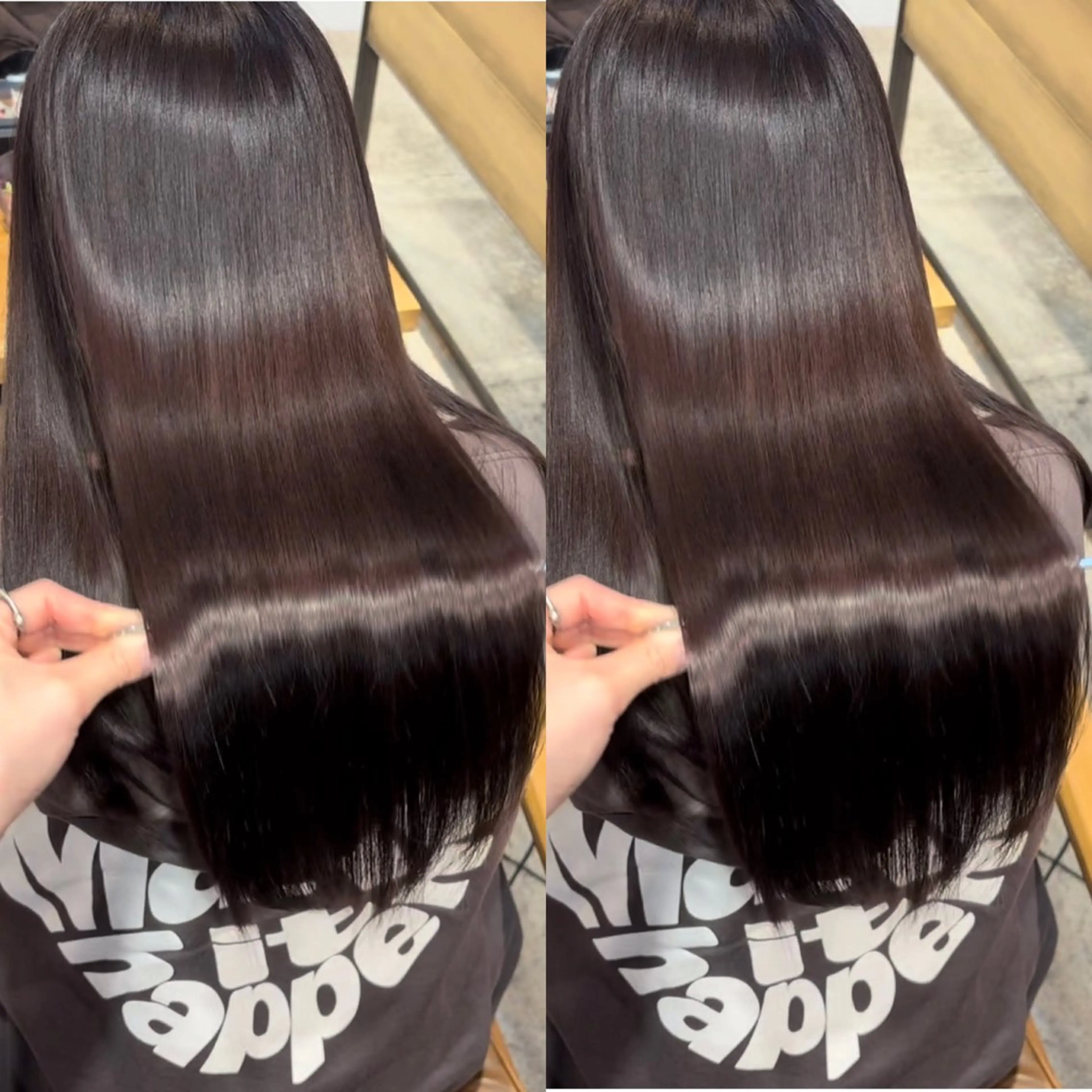 ロング カラー 新宿/髪質改善/ 縮毛矯正/松永ゆいのヘアスタイル