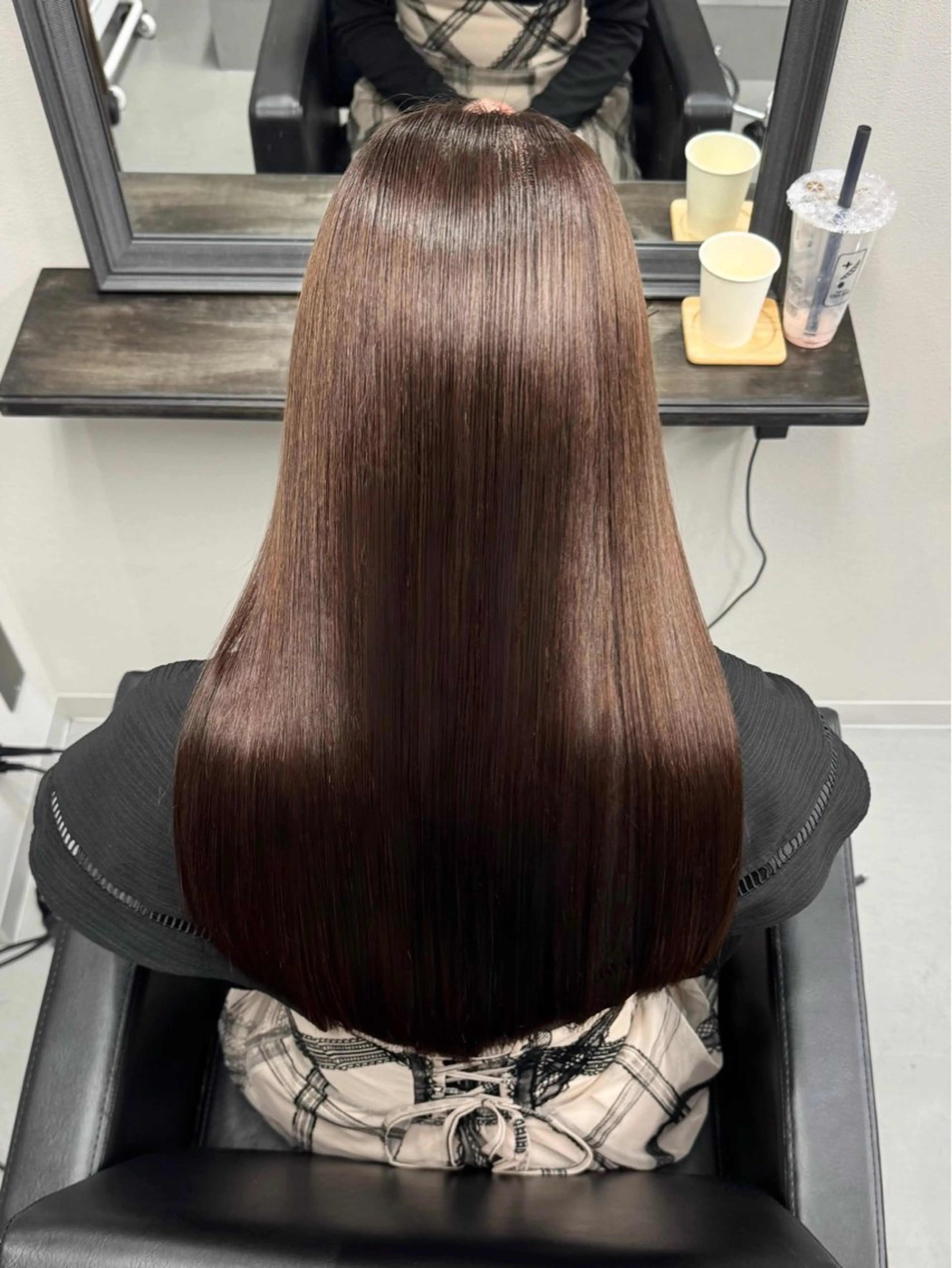 ロング カット ヘアカラー 縮毛矯正 トリートメント XYZ所属・縮毛矯正/髪質改善 韓国風/MIKIYAのヘアスタイル