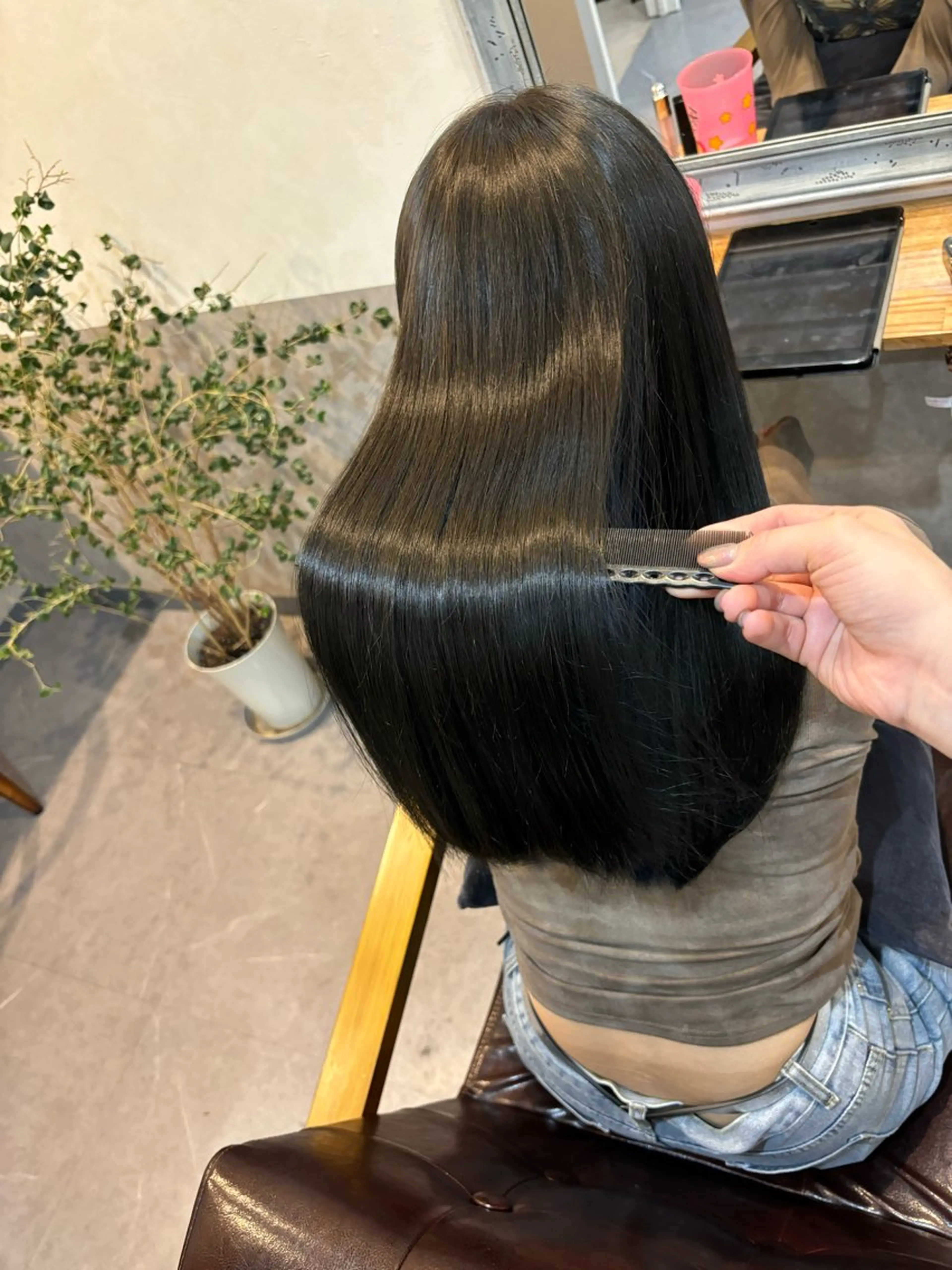 艶髪ワンカラー ＋ 2STEPトリートメントの写真