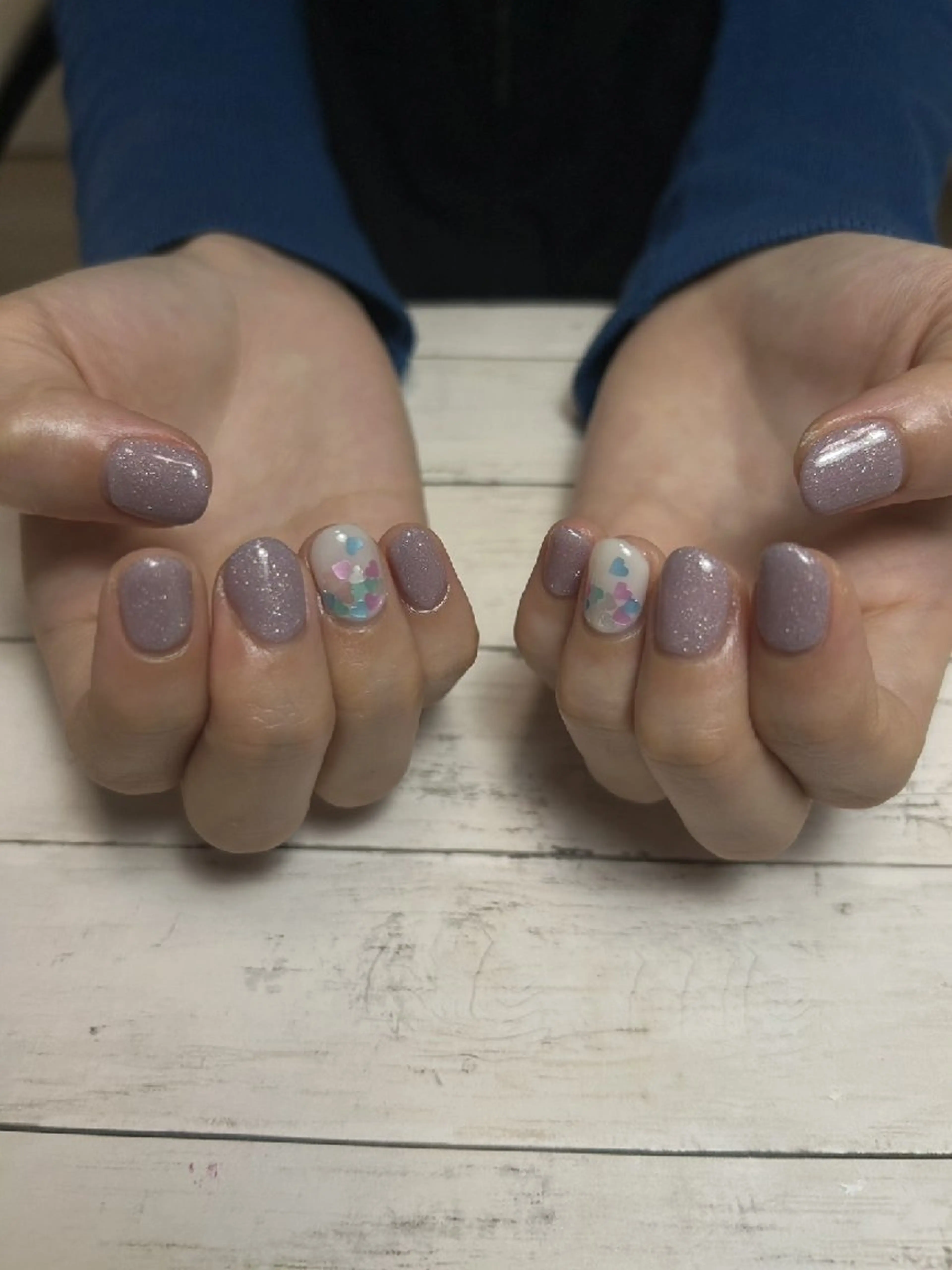 ネイル ハート ハンドネイル I'S nail 佐野のネイルデザイン