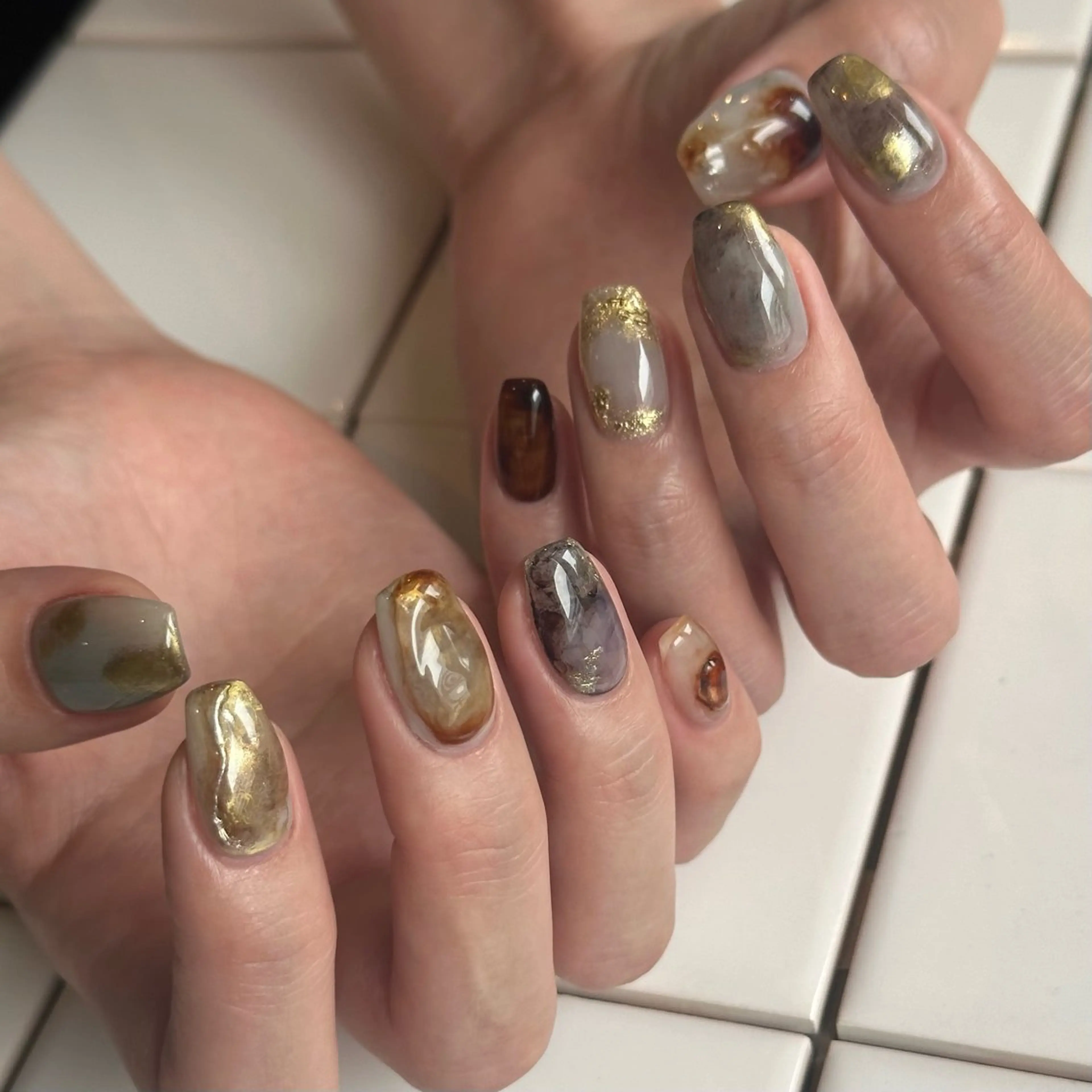 ネイル ニュアンスネイル ハンドネイル Natsuko 🐥のネイルデザイン