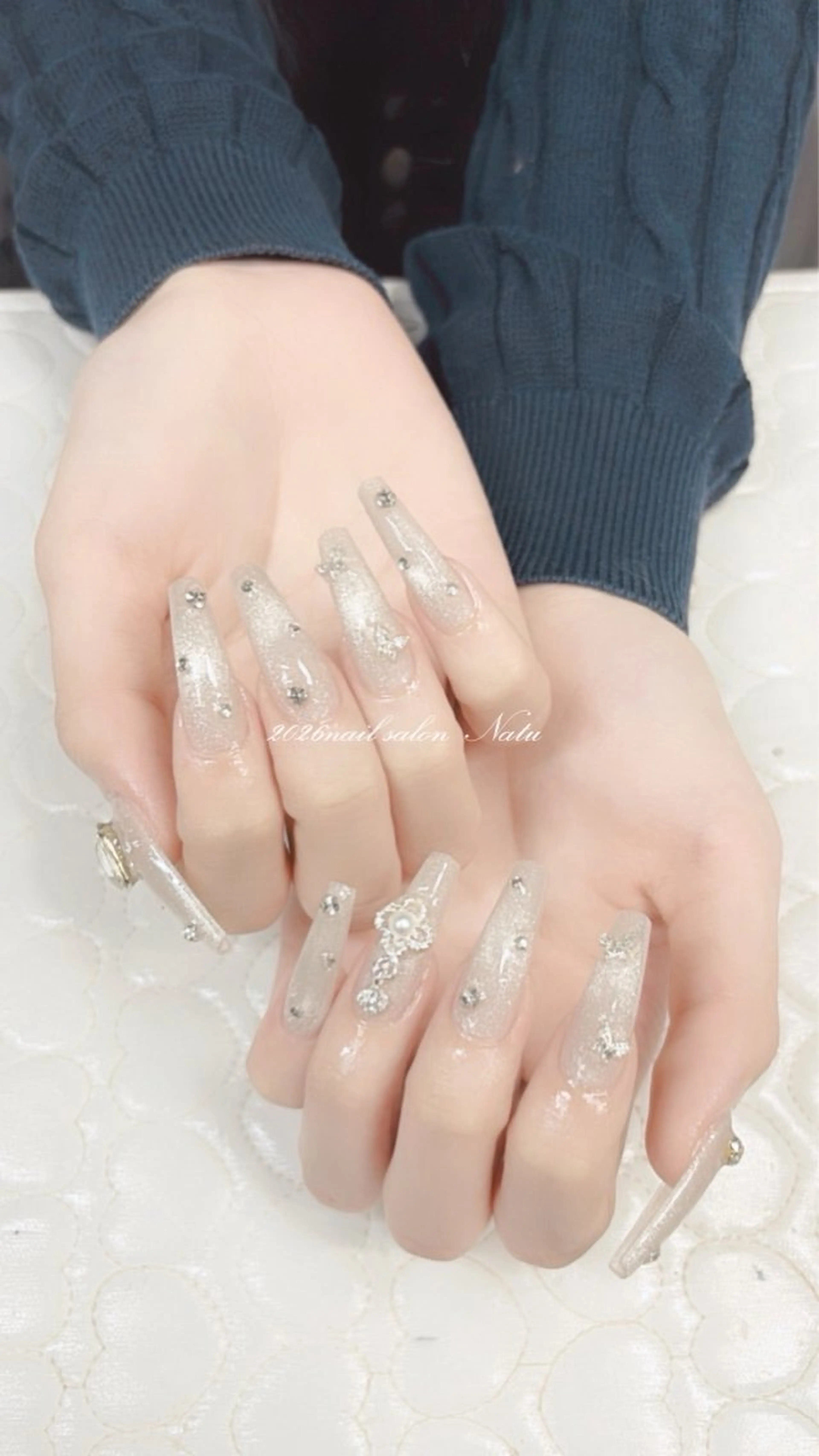 ネイル 長さ出し nailsalon　 Natuのネイルデザイン