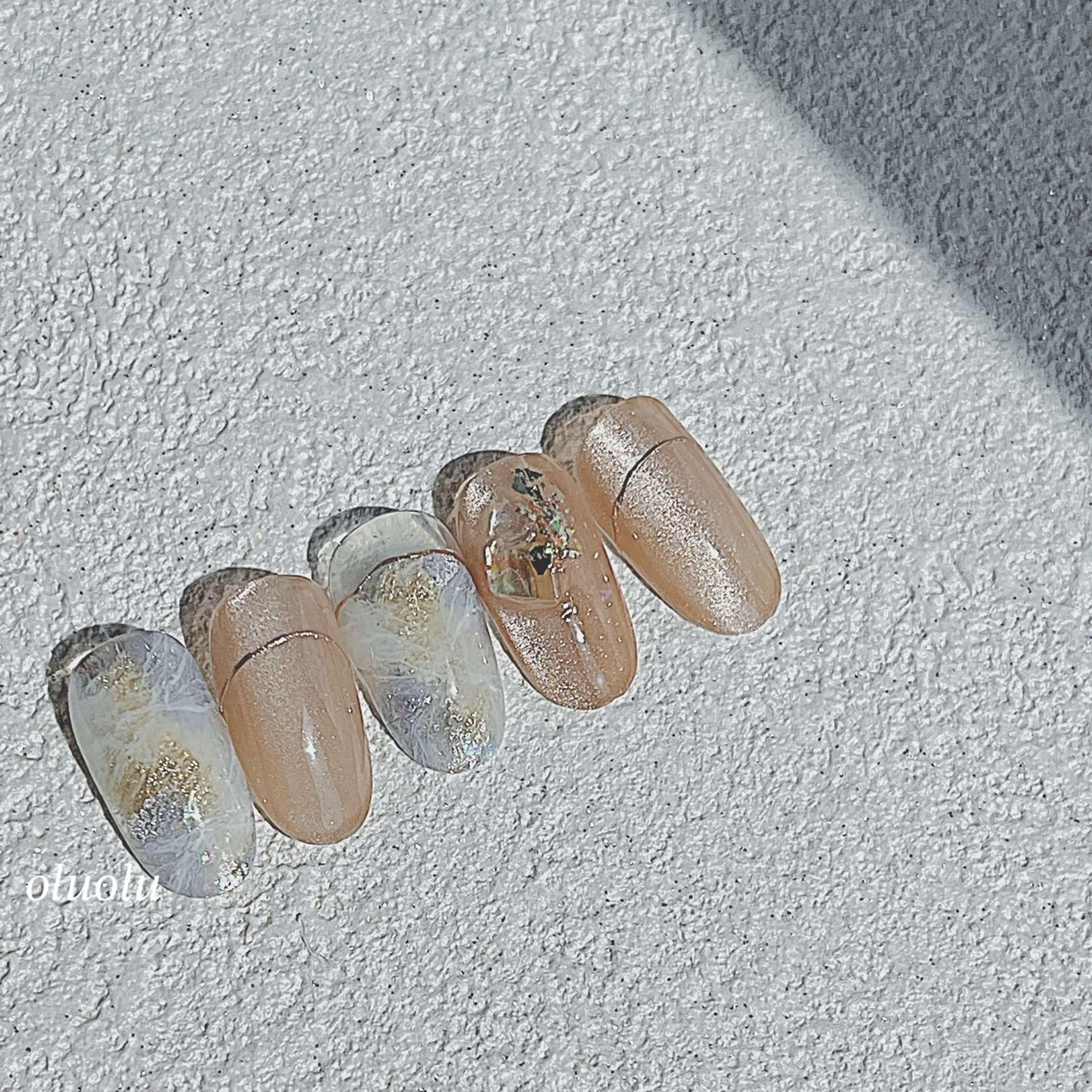 ネイル アートネイル フットネイル マグネットネイル ニュアンスネイル ハンドネイル 大村 紬華のネイルデザイン