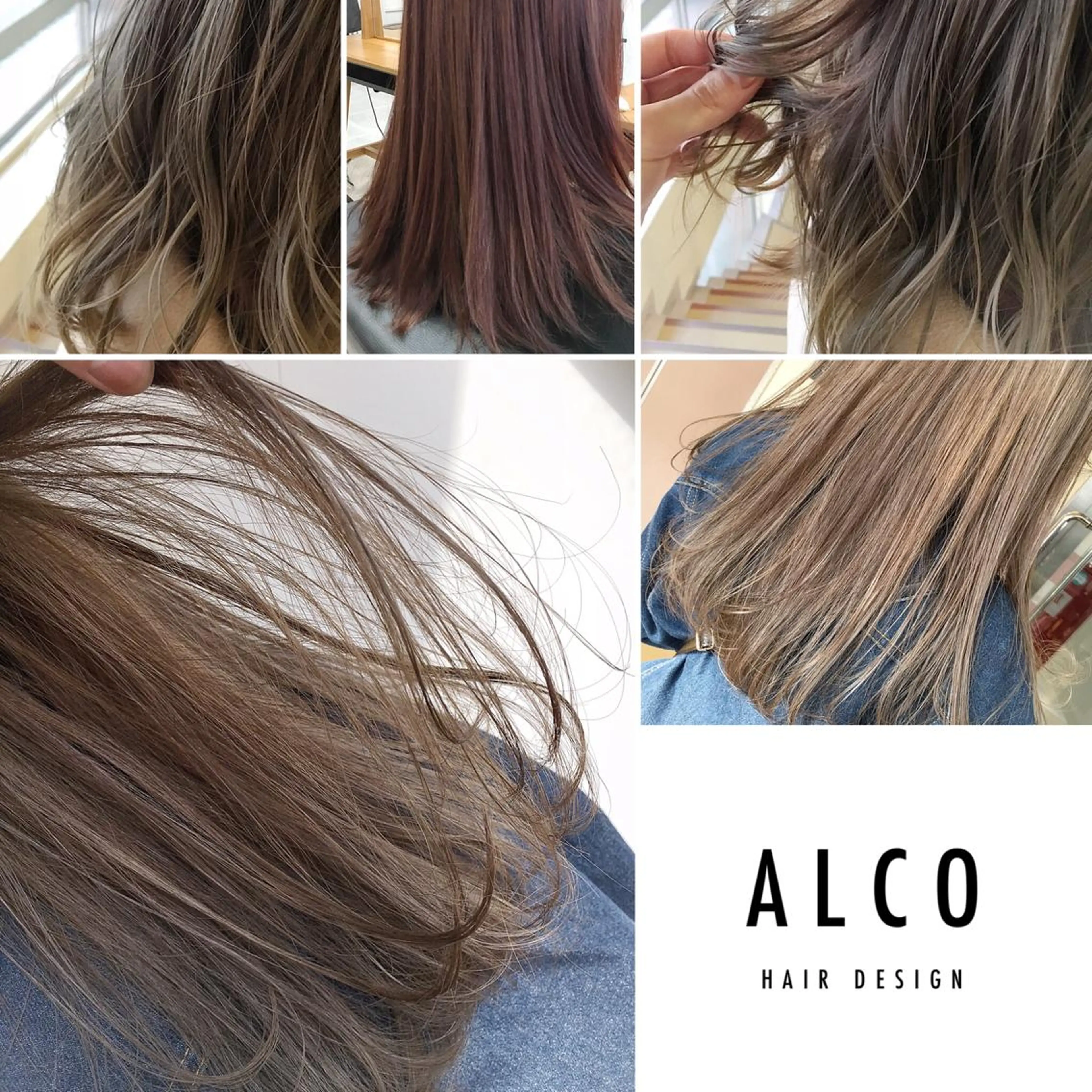 セミロング カラー ヘアアレンジ ワタイショウタ 髪質改善✨眉毛サロンのヘアスタイル