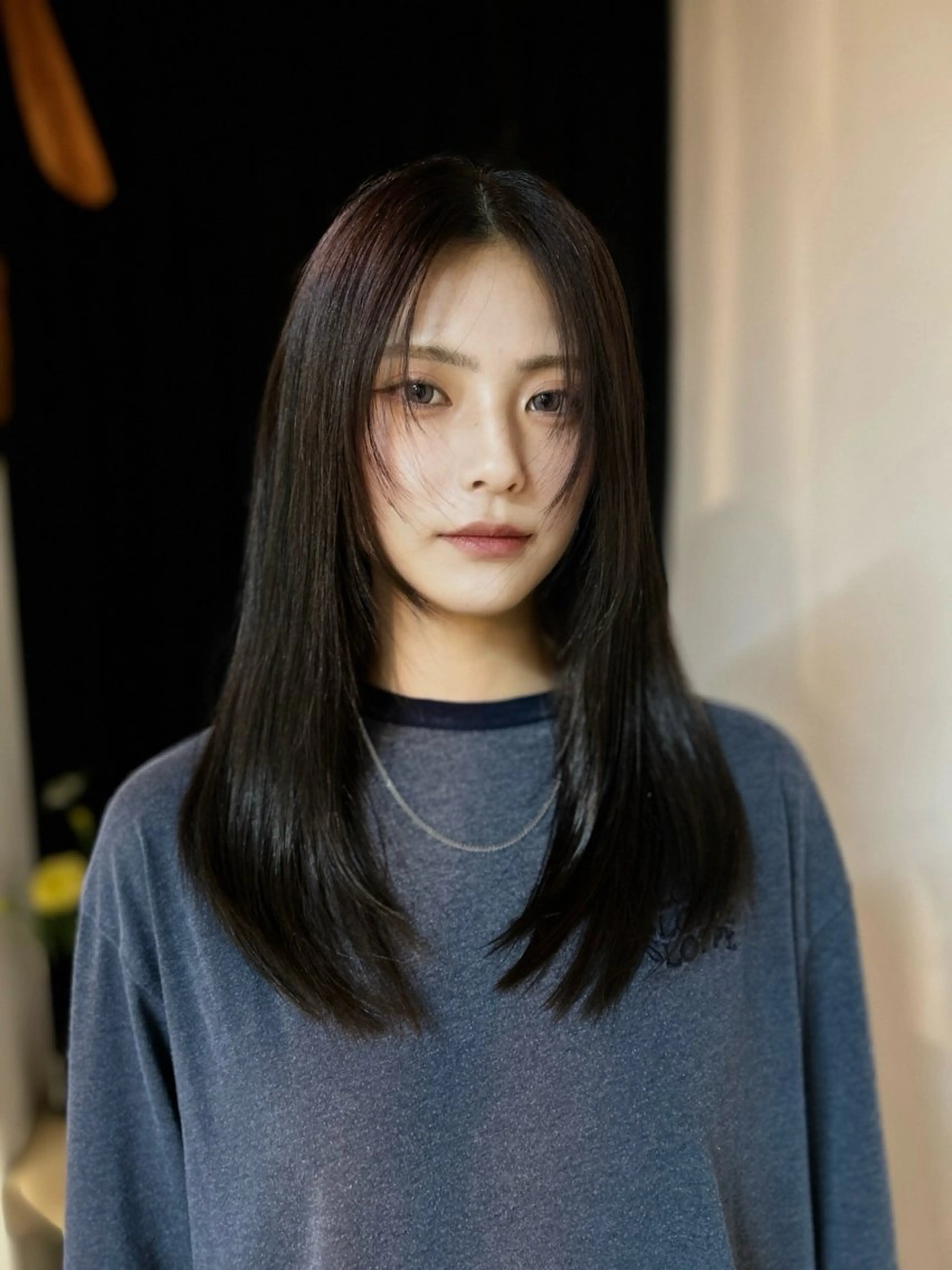 セミロング カラー アッシュ アッシュブラウン ブラウンカラー suiu所属・カラーモデル募集中♪ nanamiのヘアスタイル