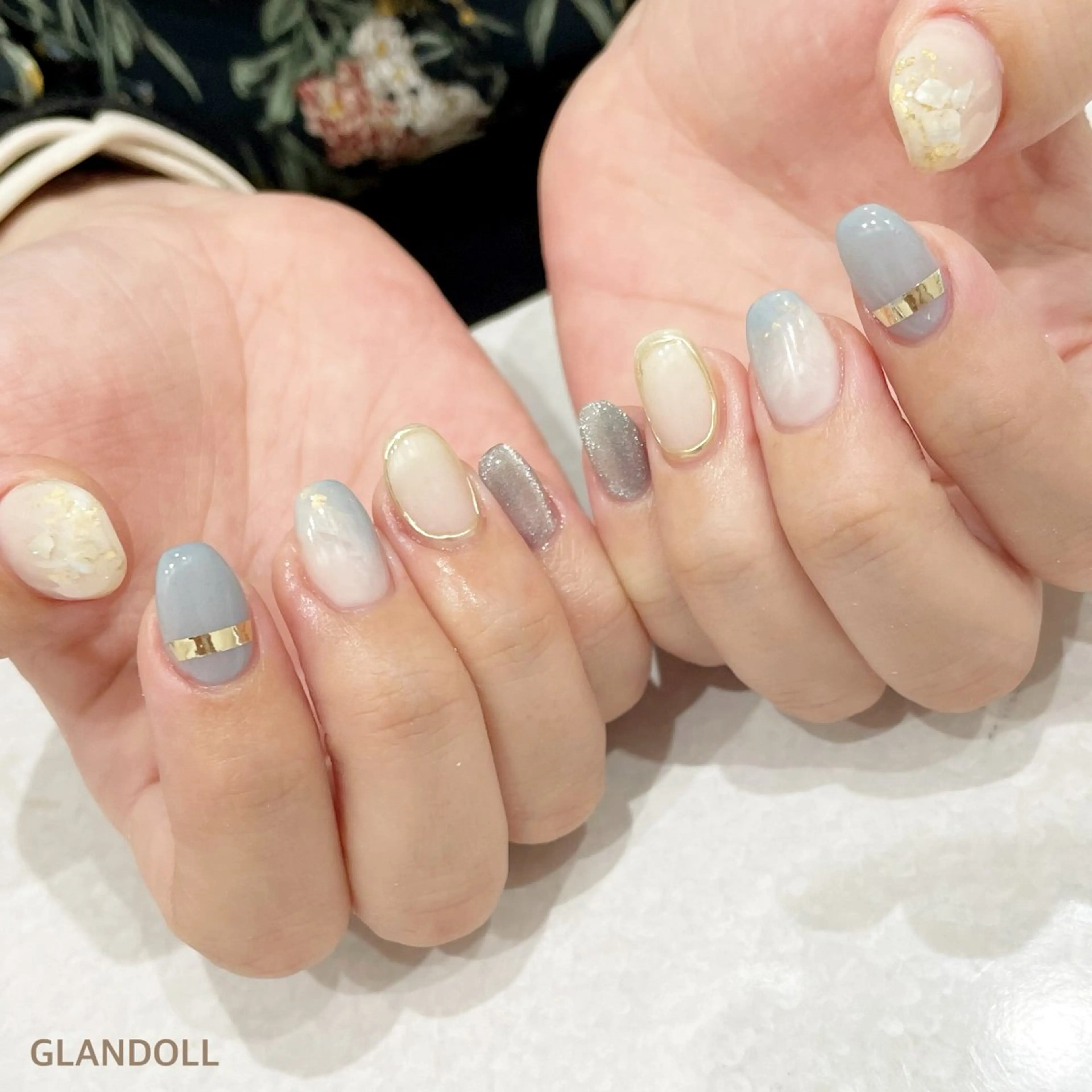 ネイル 持ち込み ハンドネイル GLANDOLL YURIのネイルデザイン