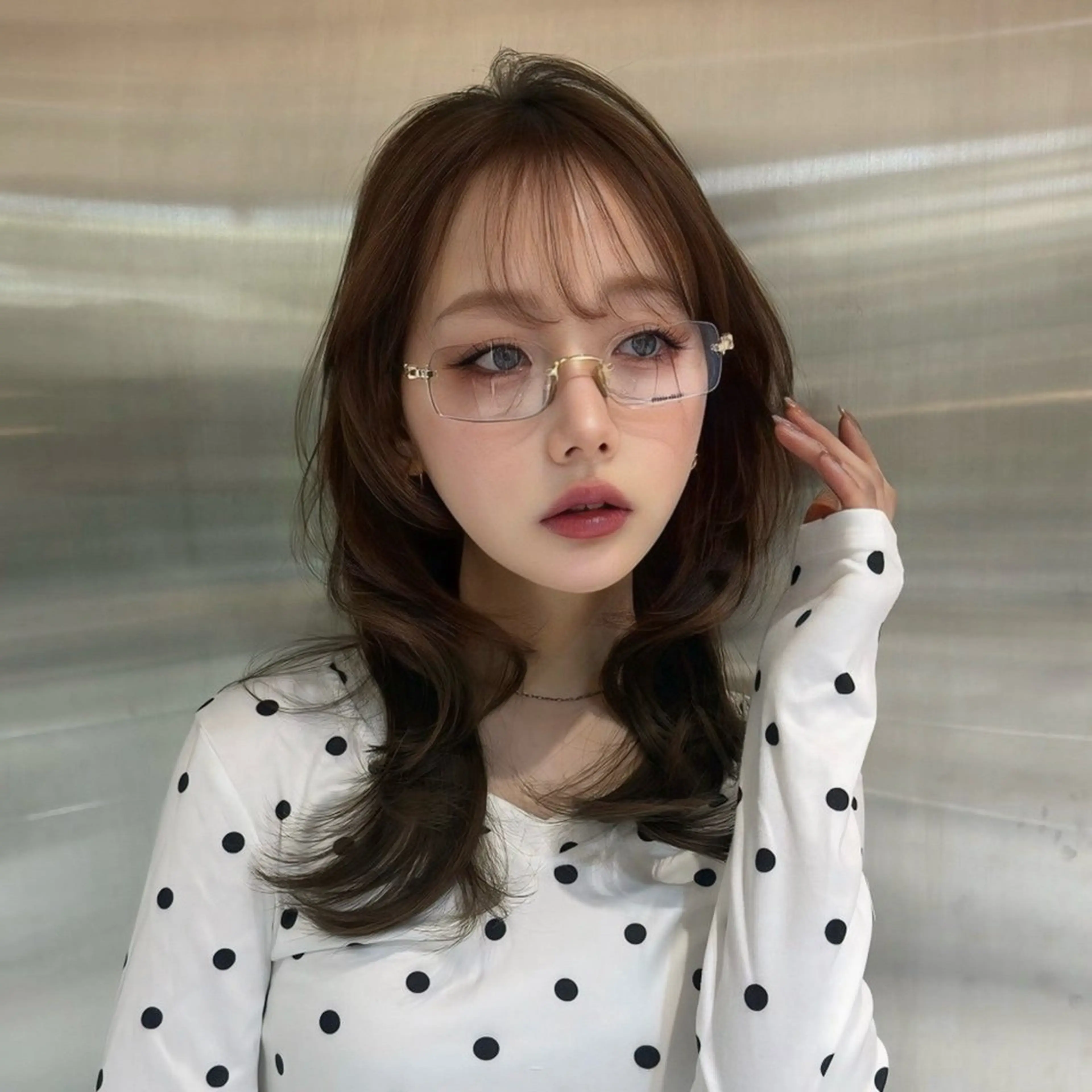 ロング カラー ヘアアレンジ 透明感カラー 韓国風ヘア レイヤーカット ワンホンヘア ヘアカラー トリートメント 韓国/ワンホン/新宿 /Rumiのヘアスタイル