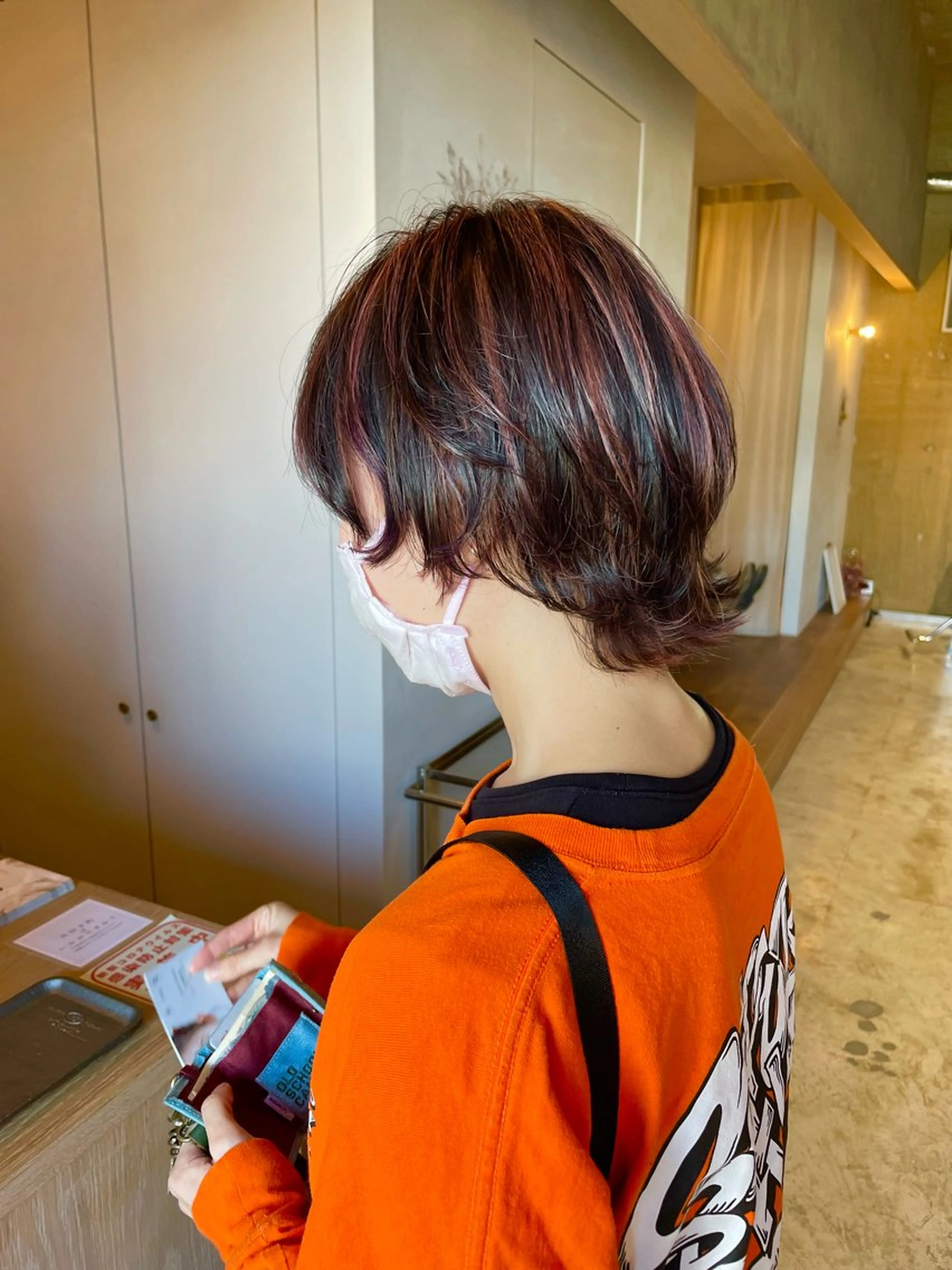 ショート ハイライト ヘアカラー トリートメント お悩み改善カット 太田皓大のヘアスタイル