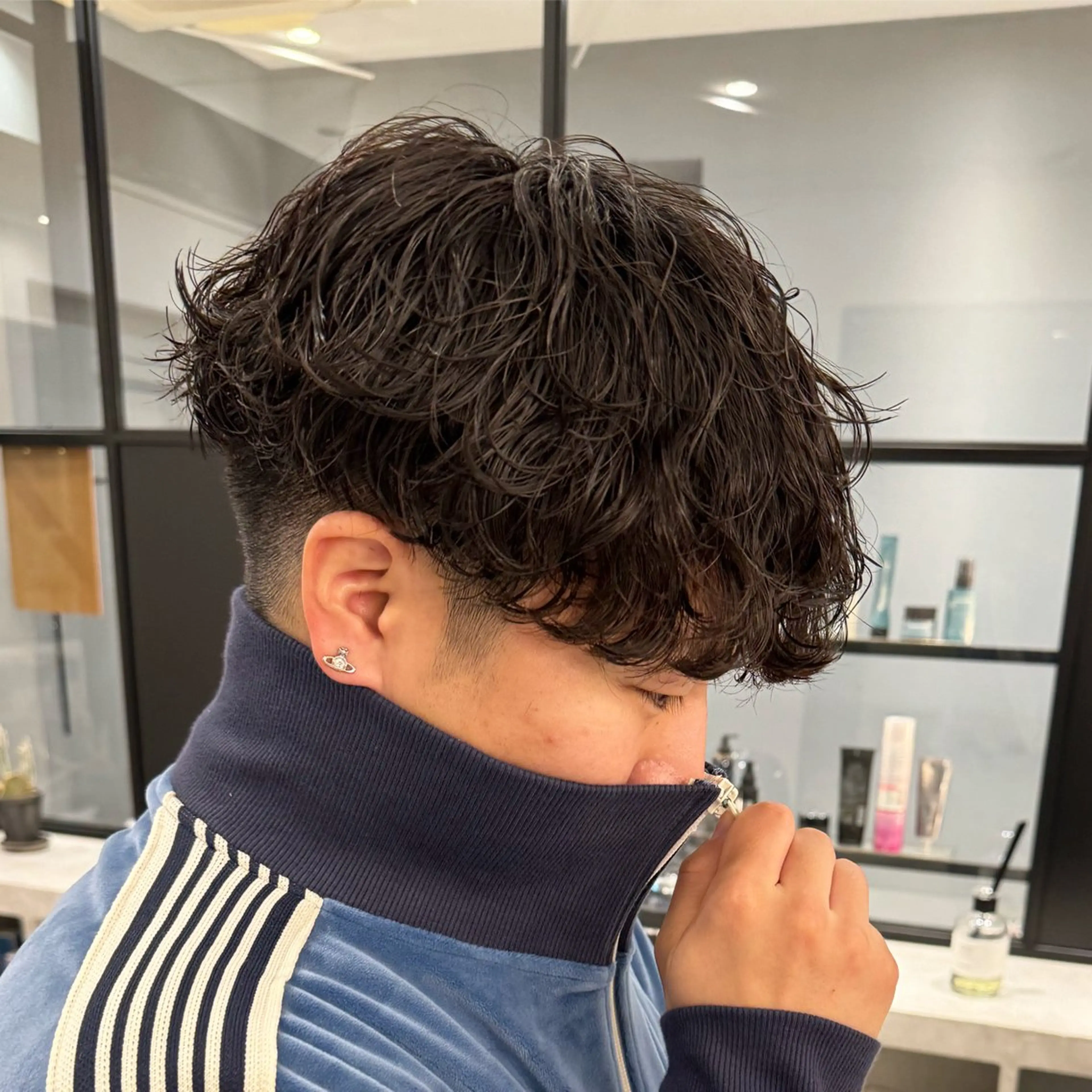 パーマ メンズ メンズパーマ 波巻きパーマ スパイラルパーマ NOA solte.所属・メンズ特化🌀 山田玲亜のヘアスタイル