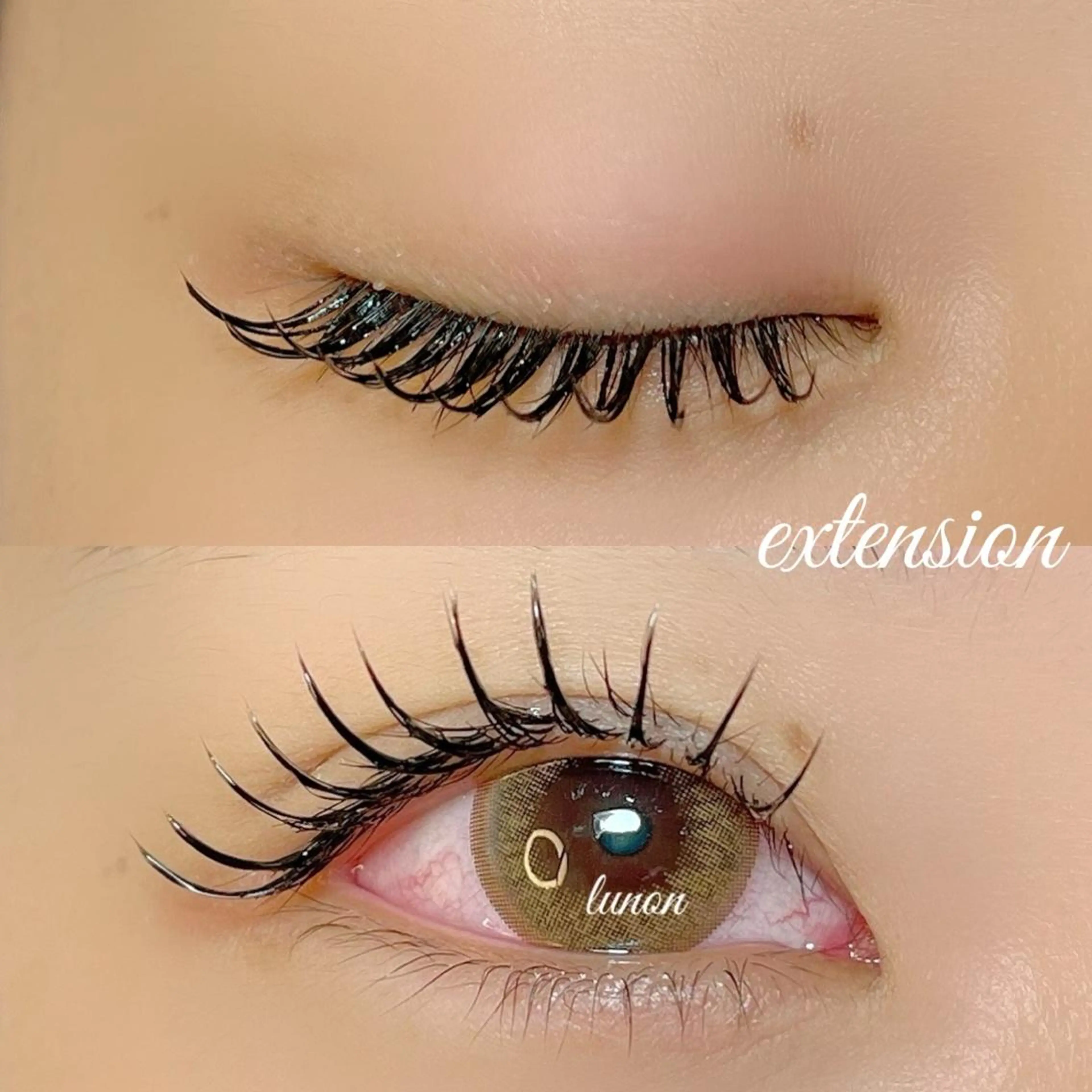 🟠シングルラッシュ100本まで🟠《minimo限定》10%off高保湿コーティング束感仕上♪どんなデザインでも🆗の写真