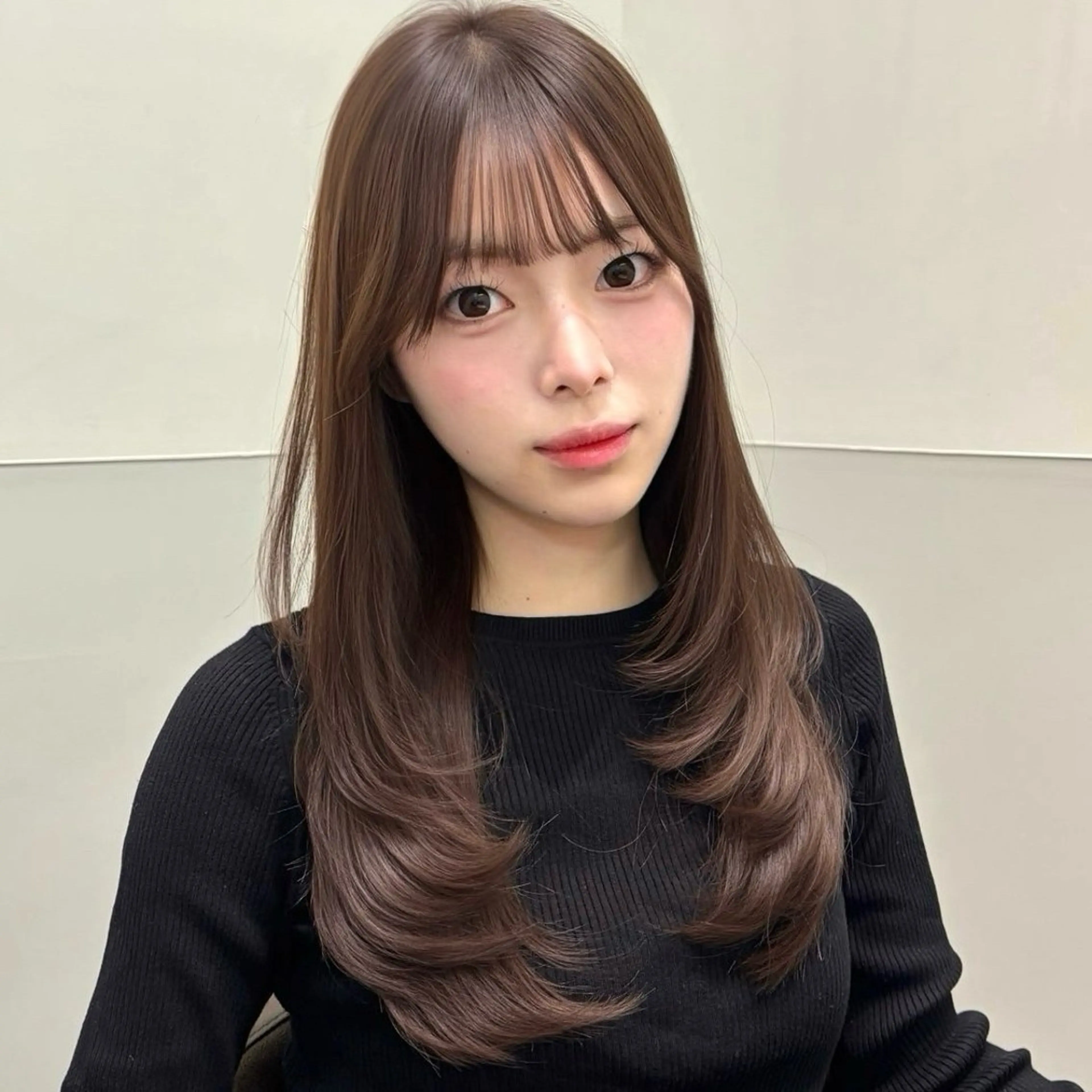 ミディアム カット ヘアカラー トリートメント SALOWIN銀座六丁目店所属・️🫧レイヤーカット 銀座/れいか️️🫧のヘアスタイル