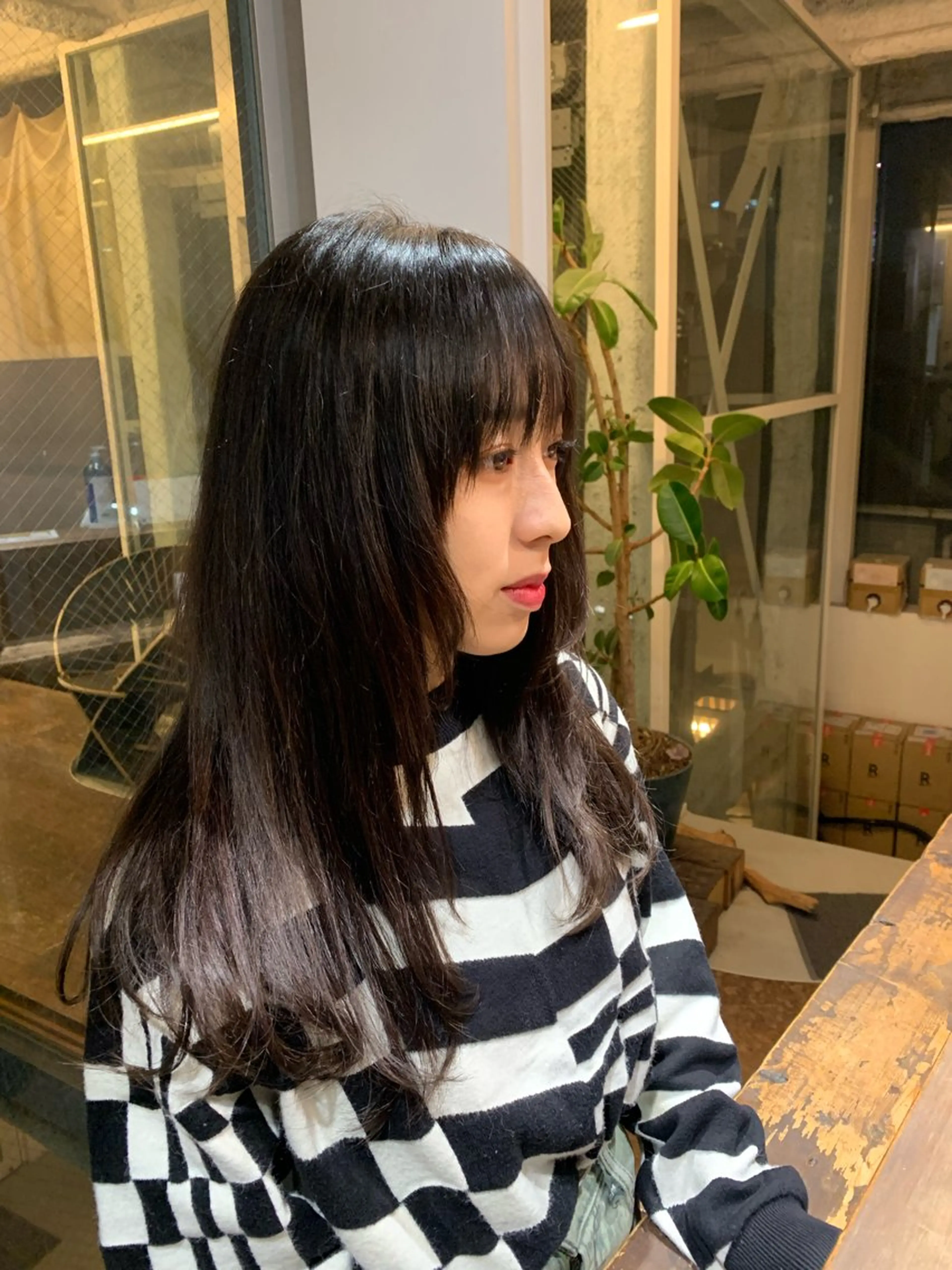 ロング 顔まわりレイヤー 顔周りカット レイヤーカット ボブ✨パーマ🌀/ ヒロキのヘアスタイル