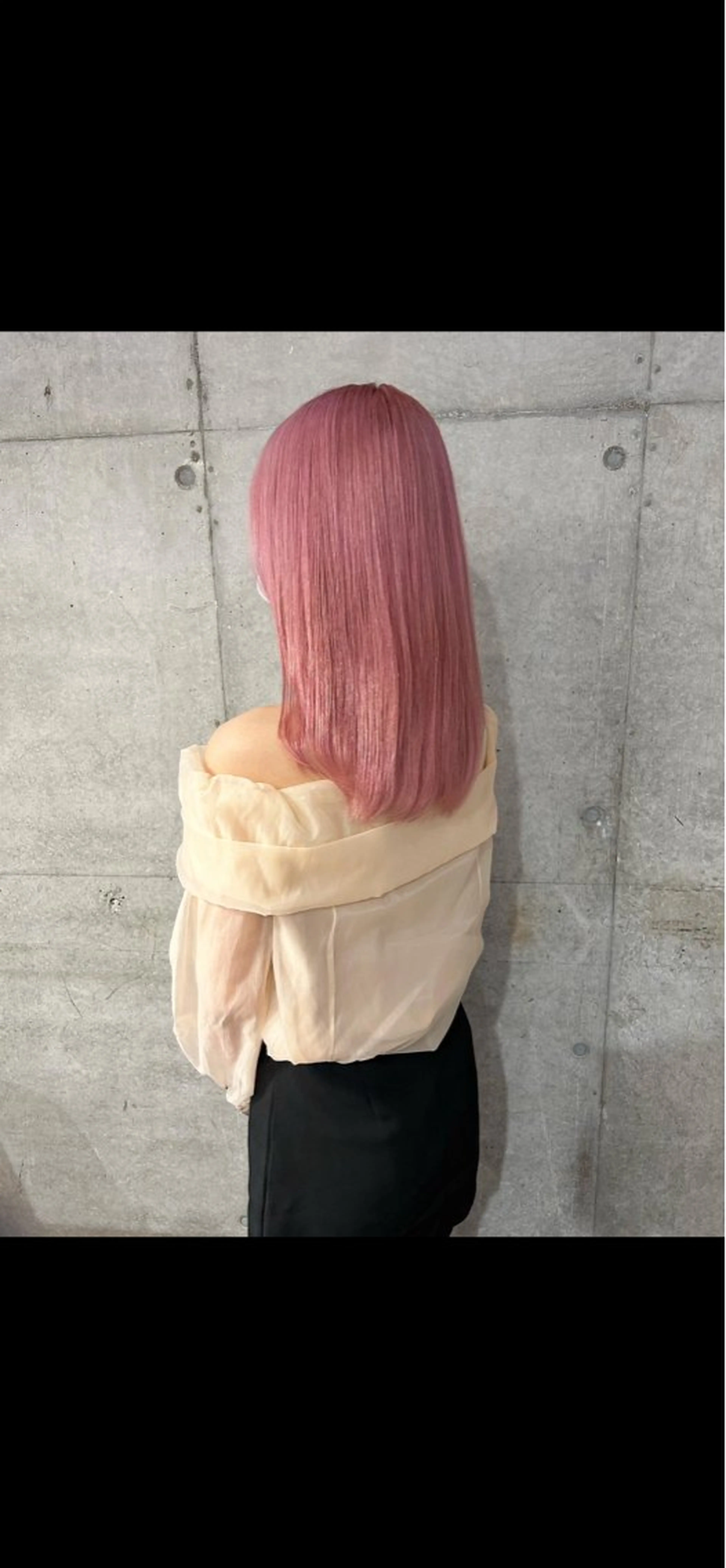 ミディアム カット ヘアカラー ハイトーン/韓国ヘア /艶髪  CHIYOのヘアスタイル