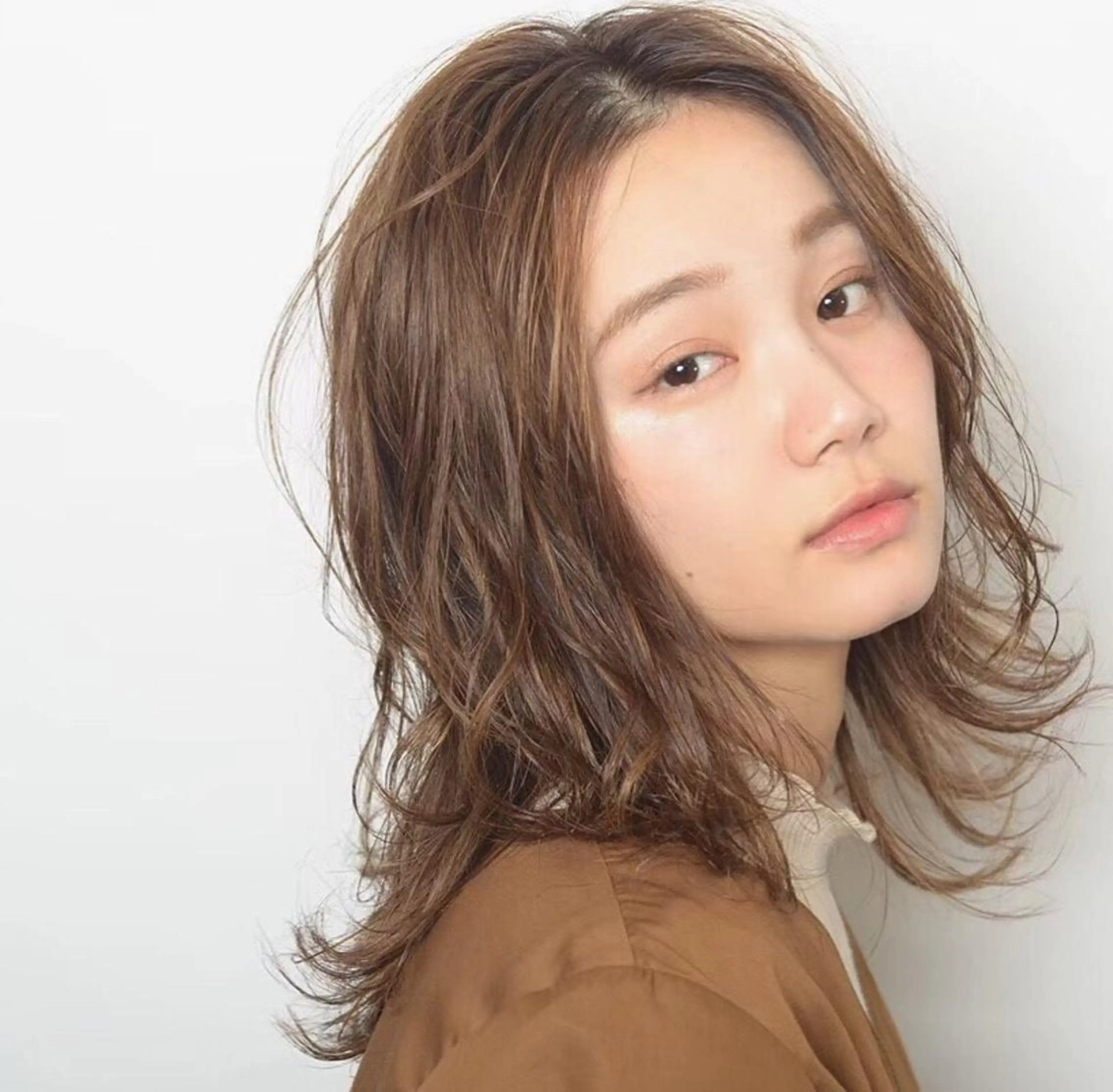 ミディアム カラー レイヤー/髪質改善 渡邉【日吉美容室】のヘアスタイル