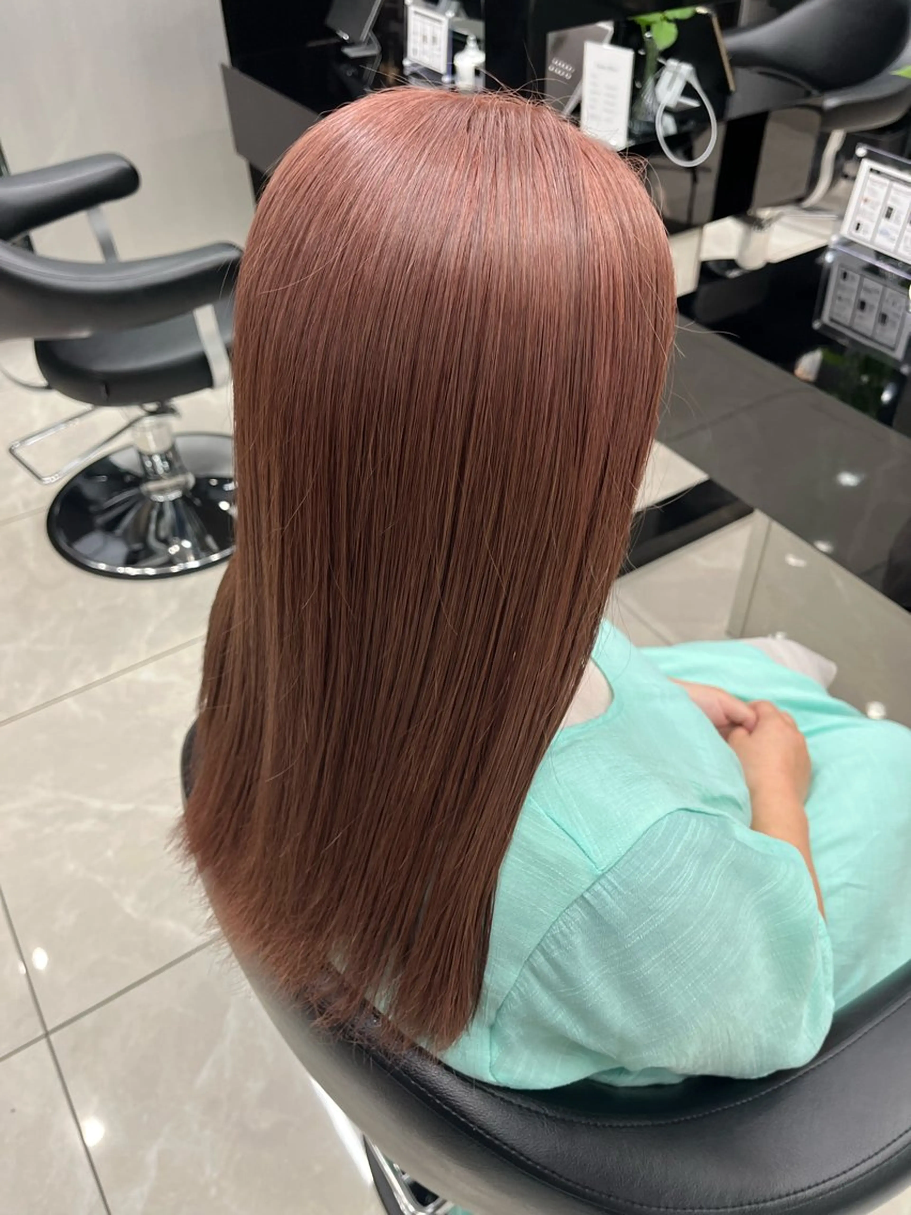 ロング カラー ioeわかめようじ/ 縮毛矯正/髪質改善のヘアスタイル