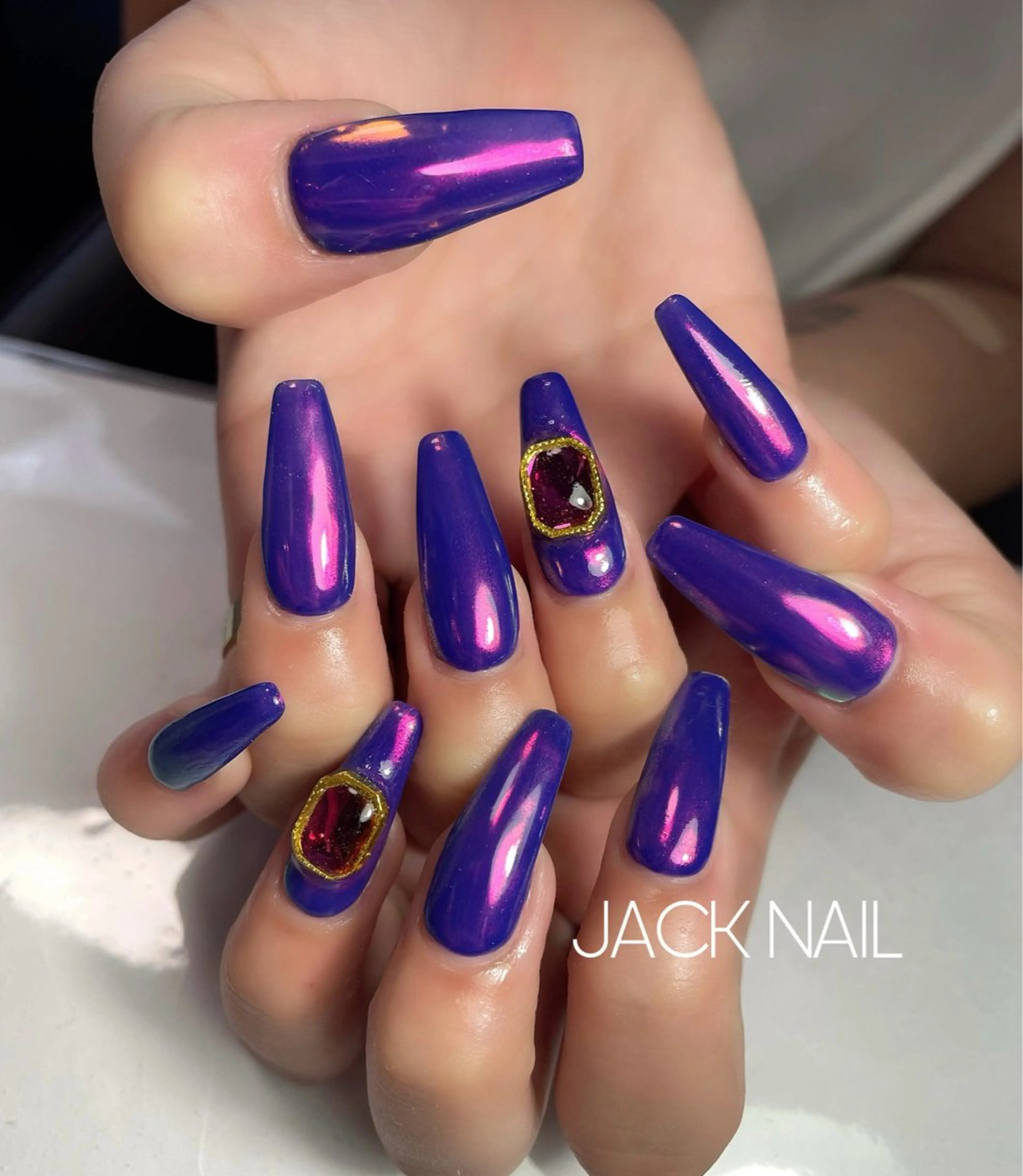 ネイル JACK NAIL 💜Ayakaのネイルデザイン