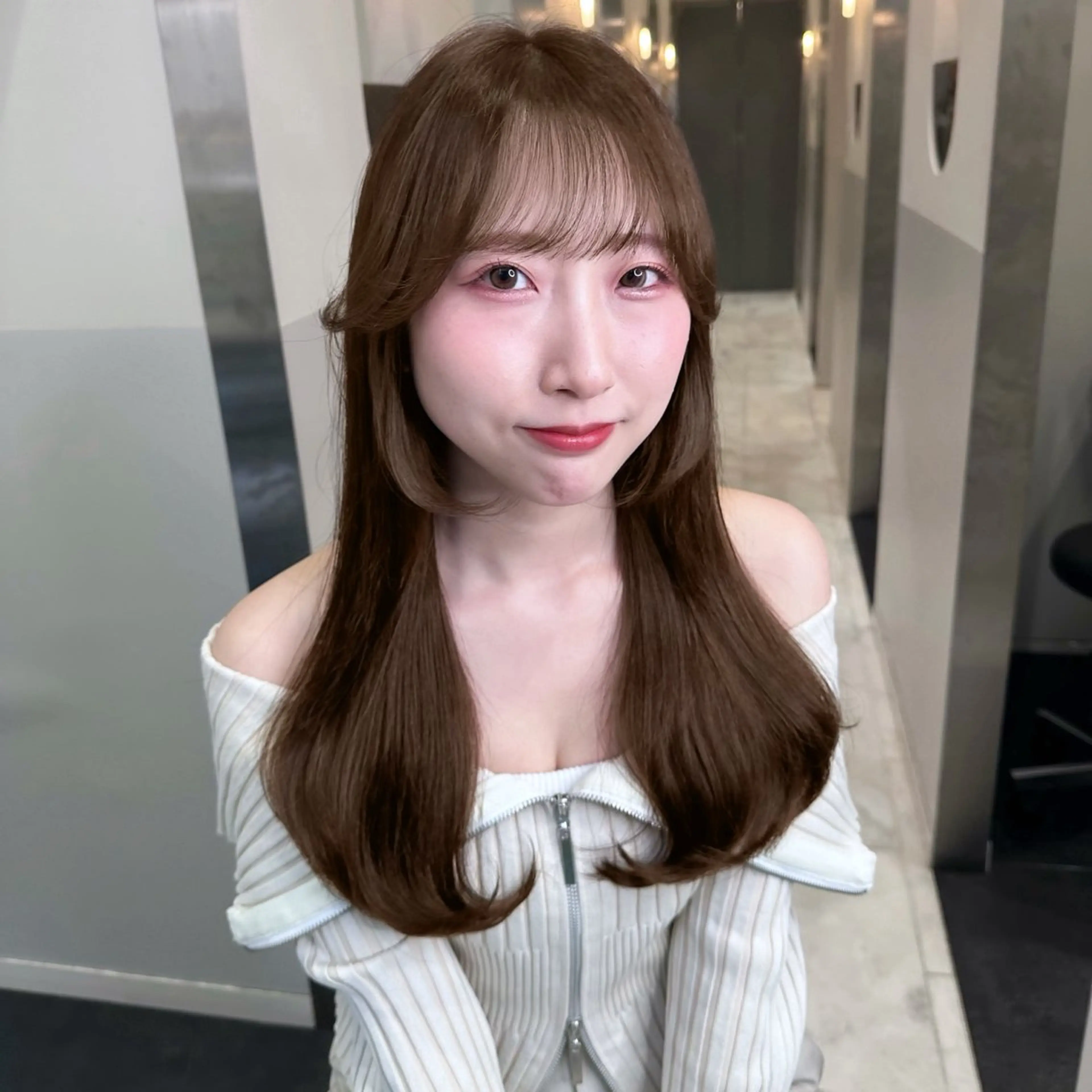 ロング カラー カット ヘアカラー トリートメント ヘアセット IVE所属・ダブルカラー🤍 髪質改善／原島のヘアスタイル