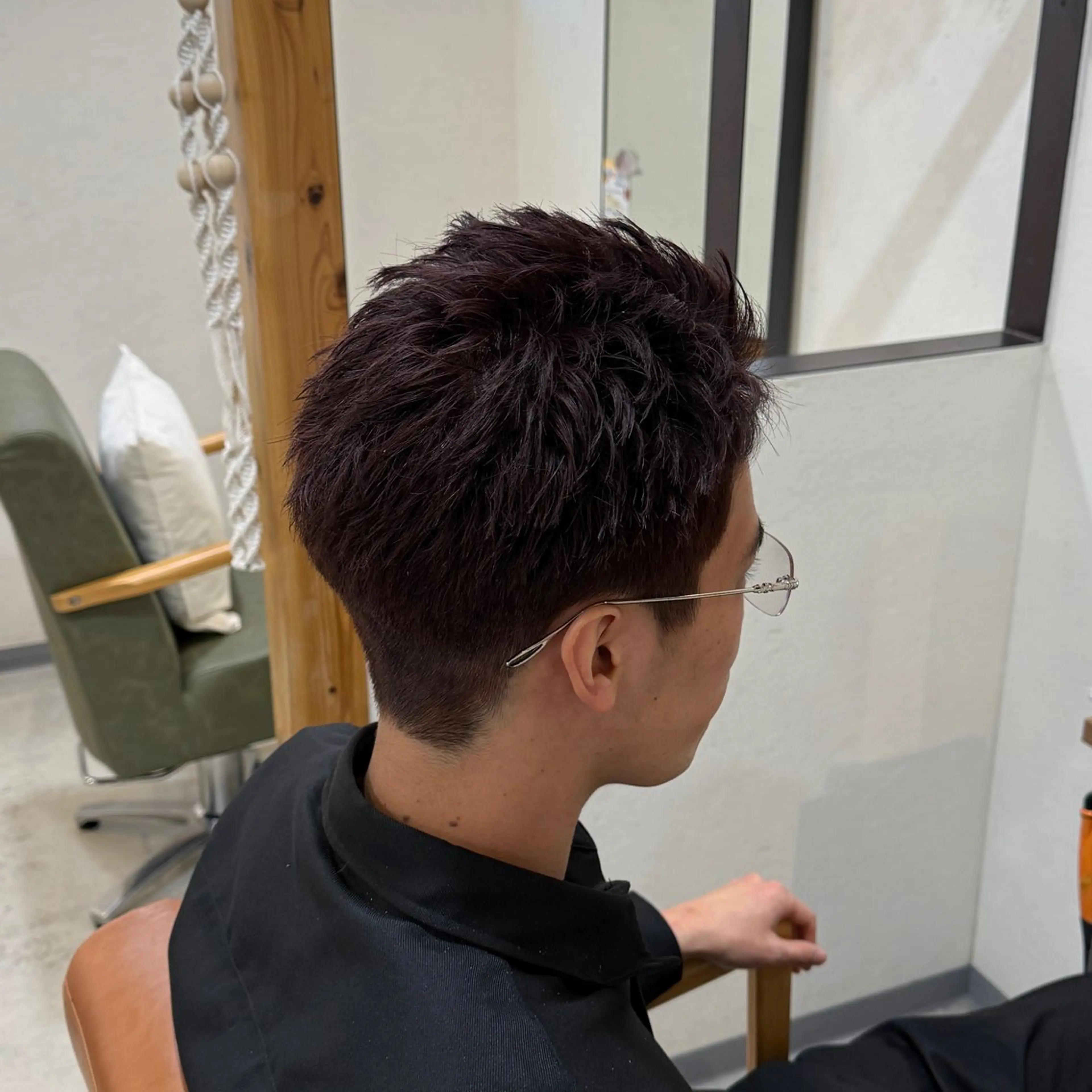 ショート カラー メンズ ココナ🖤/メンズ /ニュアンスパーマのヘアスタイル