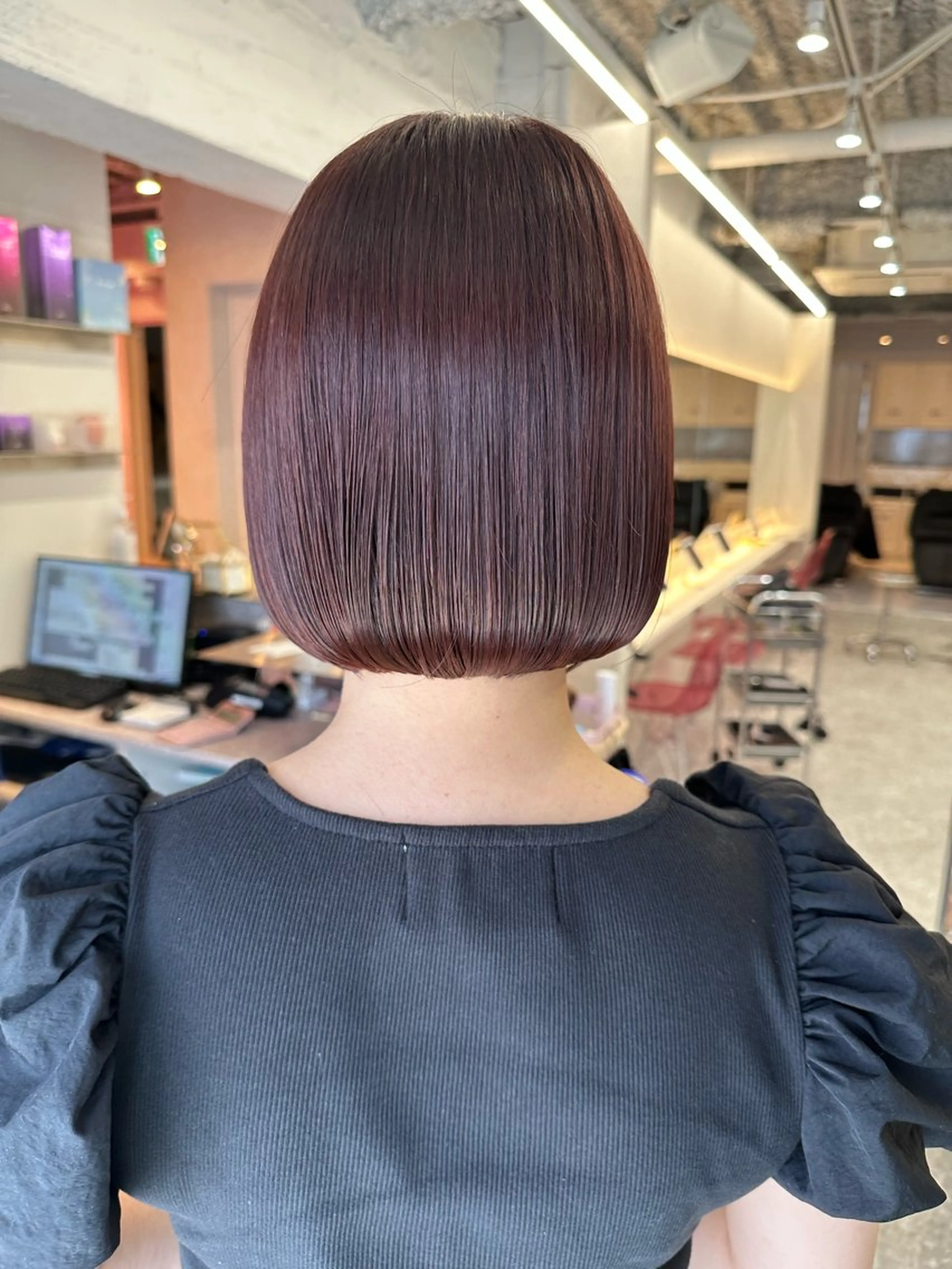 ミディアム シールエクステ エクステ 顔周りカット 髪質改善 韓国風ヘア カット ヘアカラー 縮毛矯正 新宿/韓国レイヤー/ 髪質改善/佐藤航のヘアスタイル