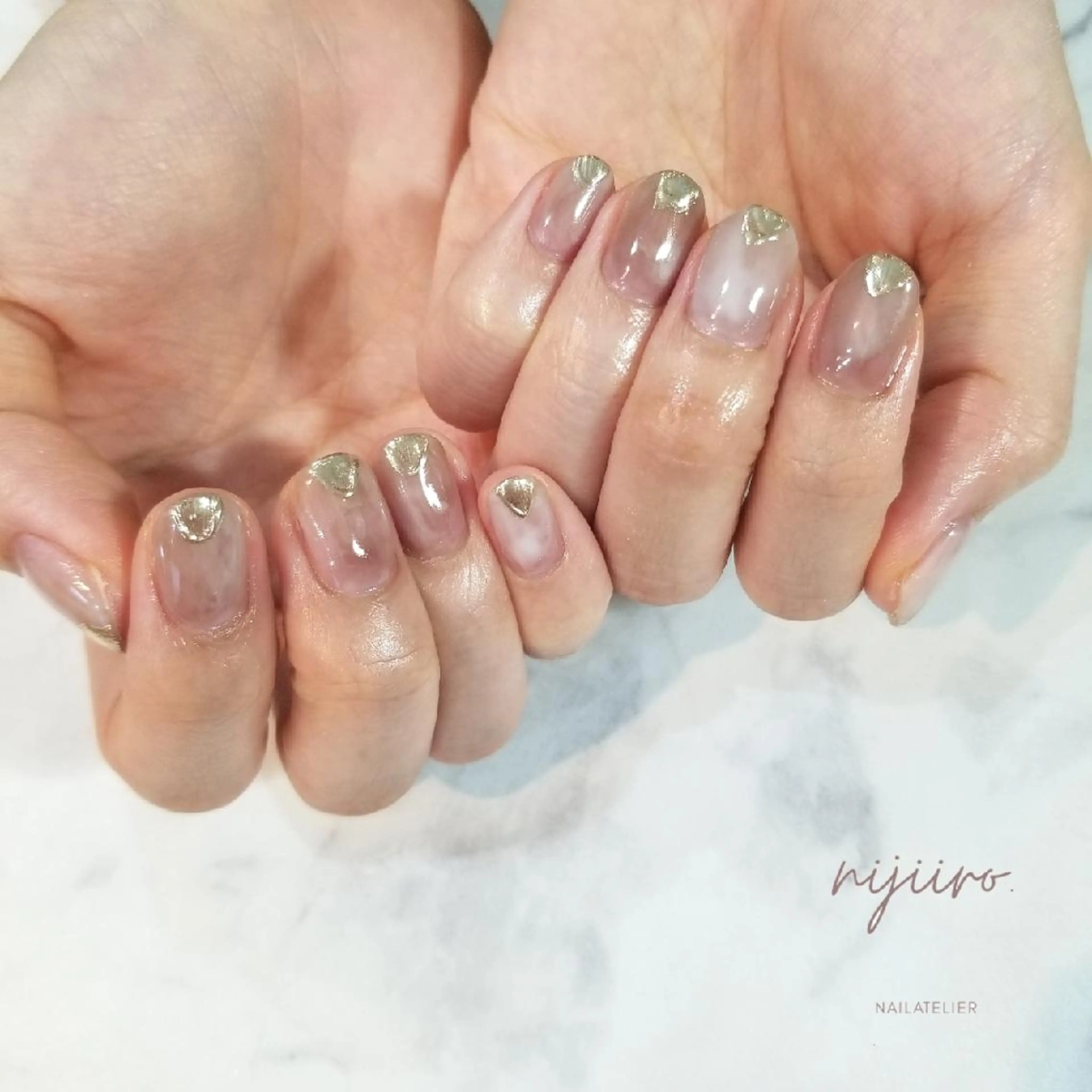 ネイル ハンドネイル nailatelier nijiiro.所属・nijiiro🌈 サトウのネイルデザイン