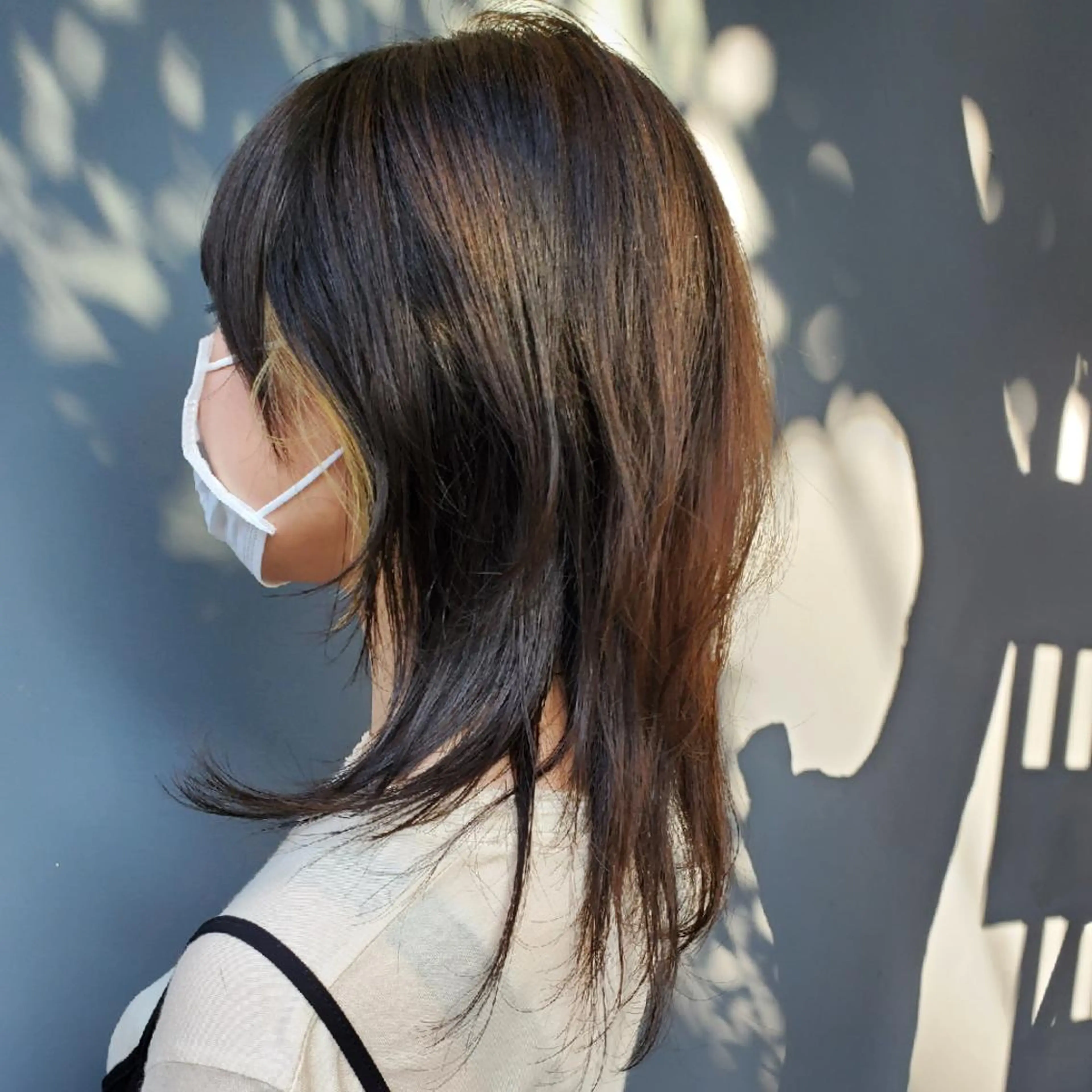 ミディアム ハッシュカット ウルフカット 韓国レイヤー　 suzuのヘアスタイル