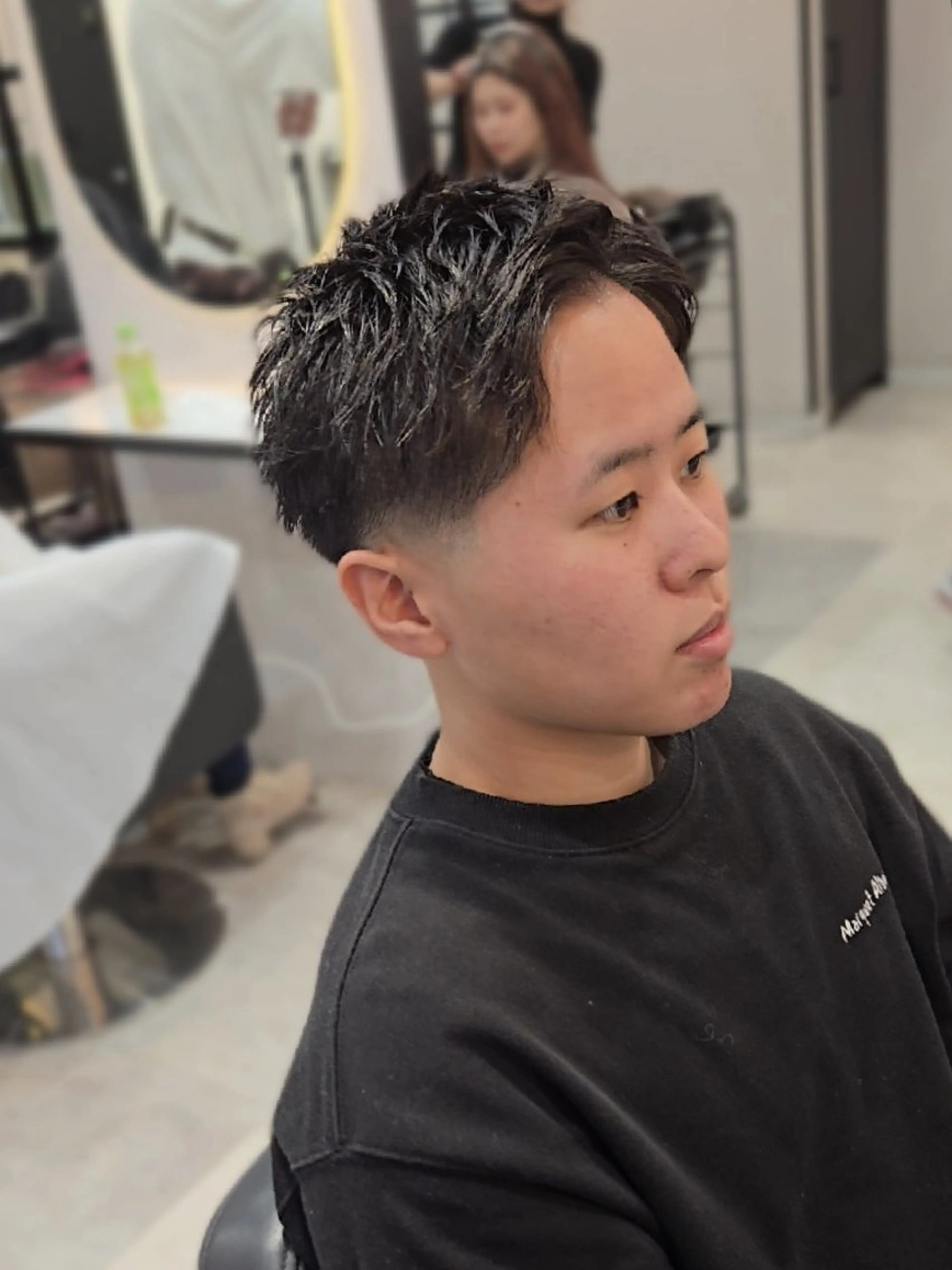 メンズ ショート フェードカット カット ヘアセット Lapis 名古屋駅前店所属・LEN名古屋/パーマ 海外ヘア/メンズ特化のヘアスタイル